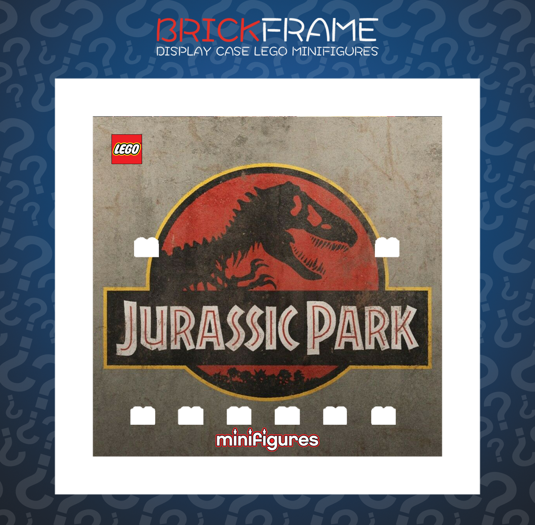 Cornice Vetrina Display Case Classic Frame adatta per Lego Minifigures Jurassic Park