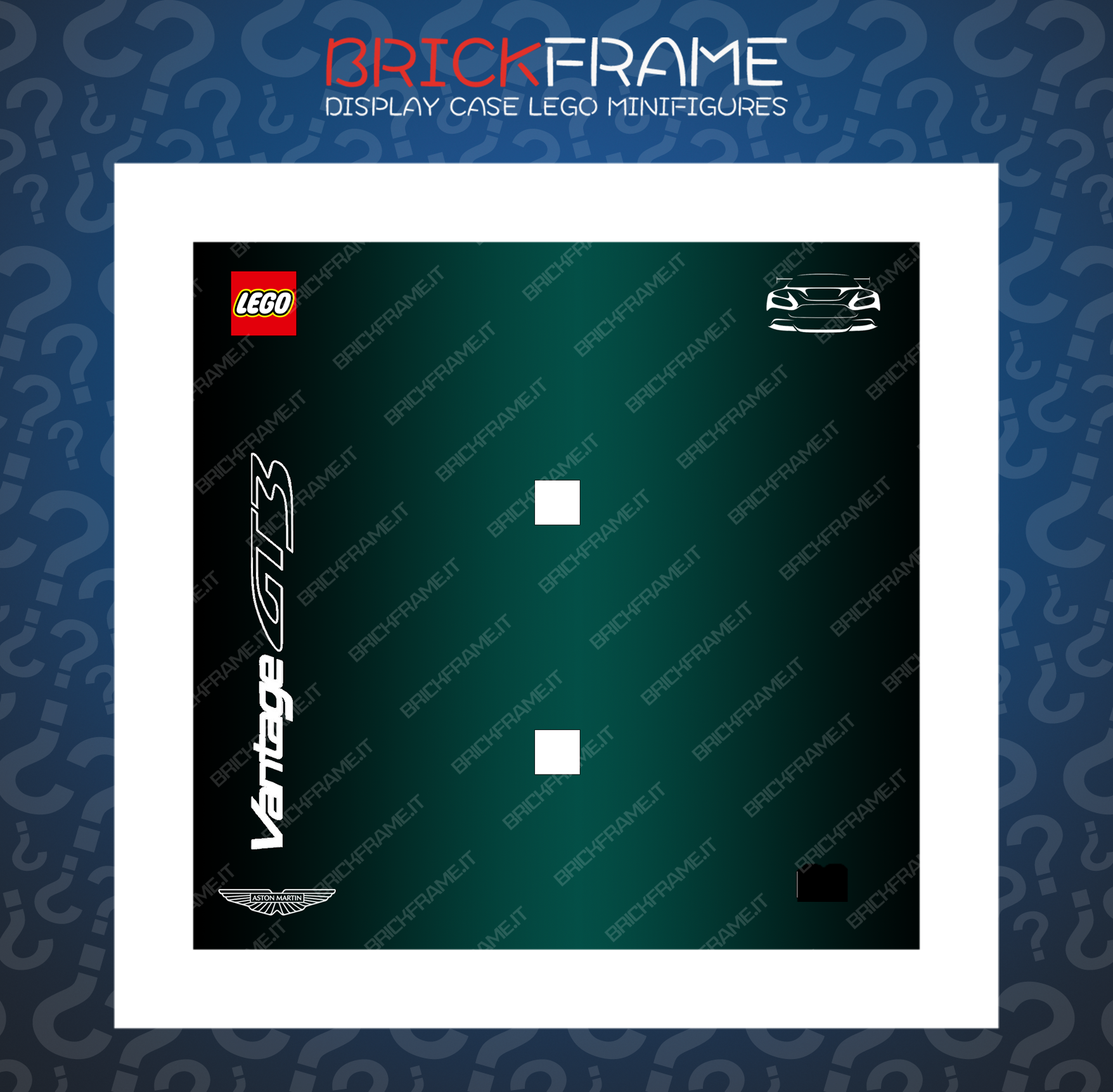 Cornice Classic Frame adatta per Set Lego Speed Champions 76910 Vantage GT3