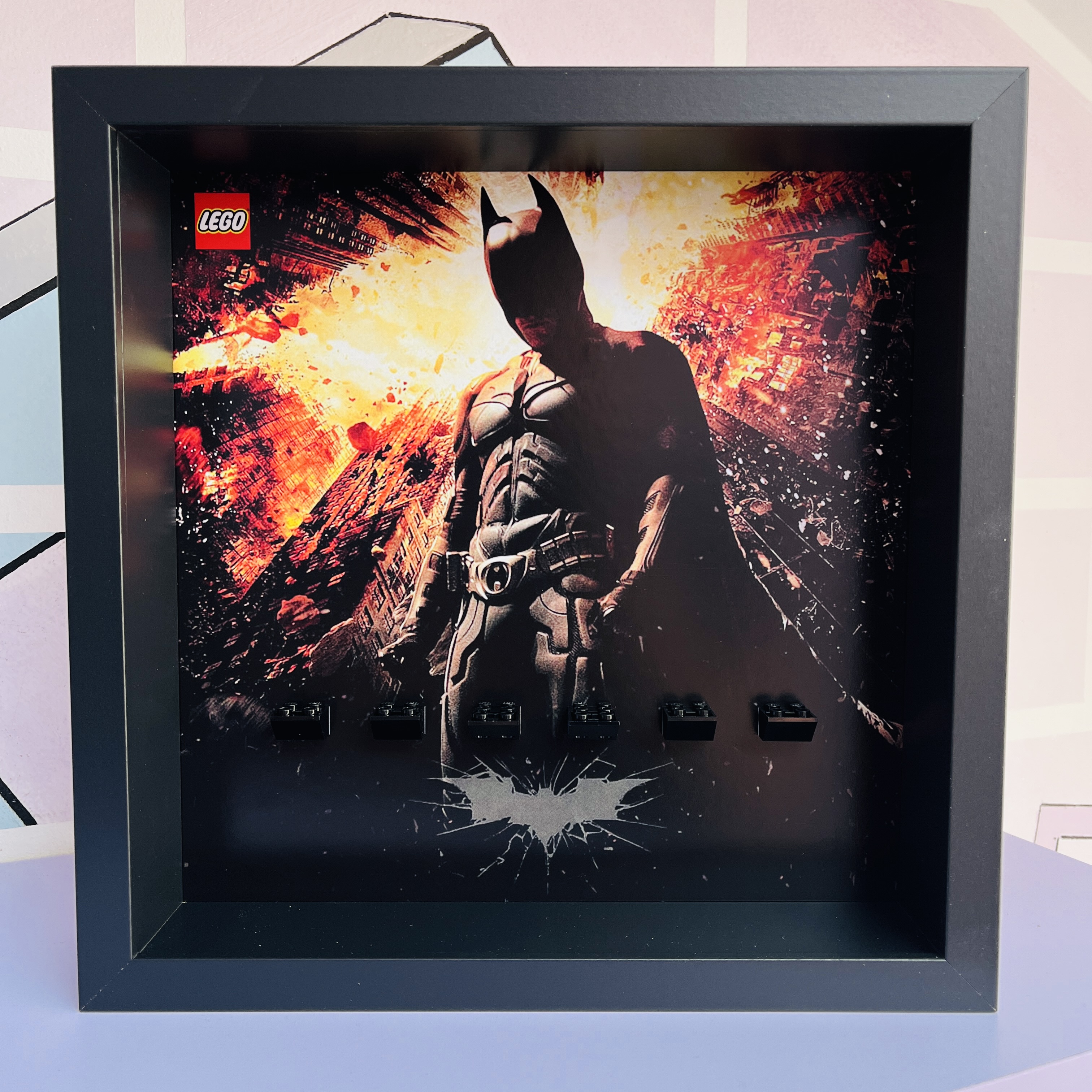 Cornice Vetrina Display Case Classic Frame adatta per Lego Minifigures Batman The Dark Night