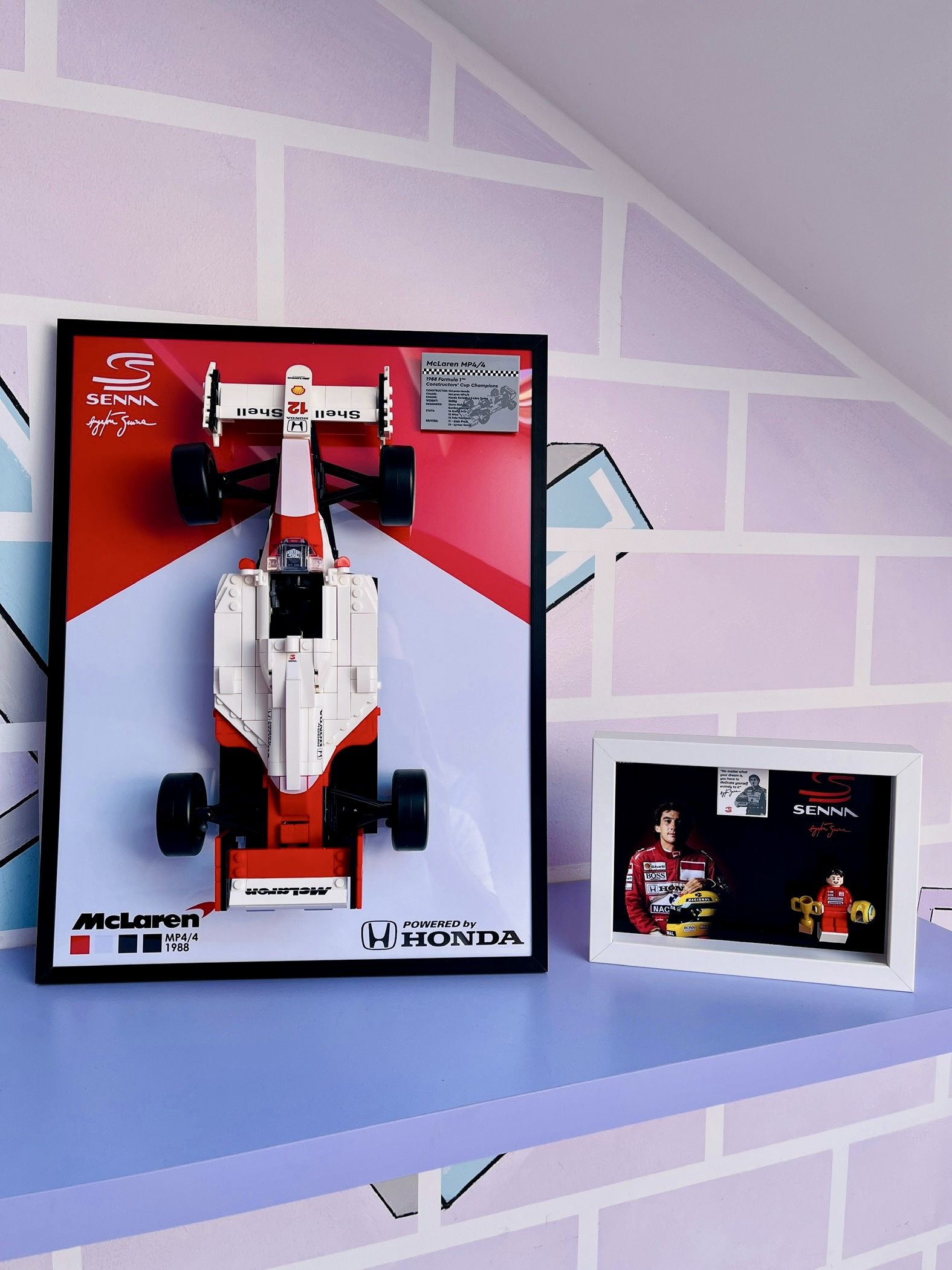 Vintage Frame – Cornice per LEGO® Senna MP4/4 10330