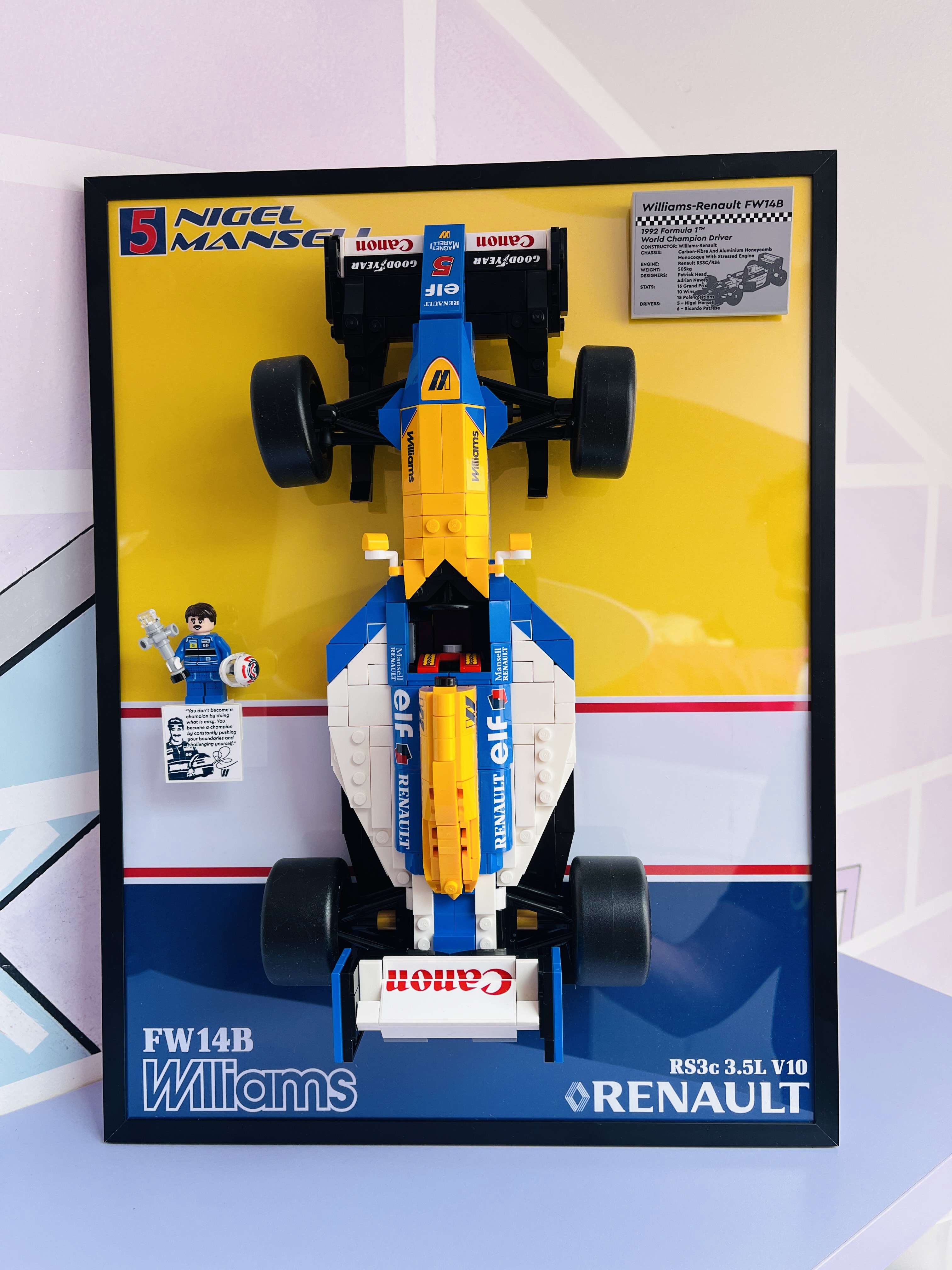 Vintage Frame – Williams FW14B | Nigel Mansell (LEGO® 10353)