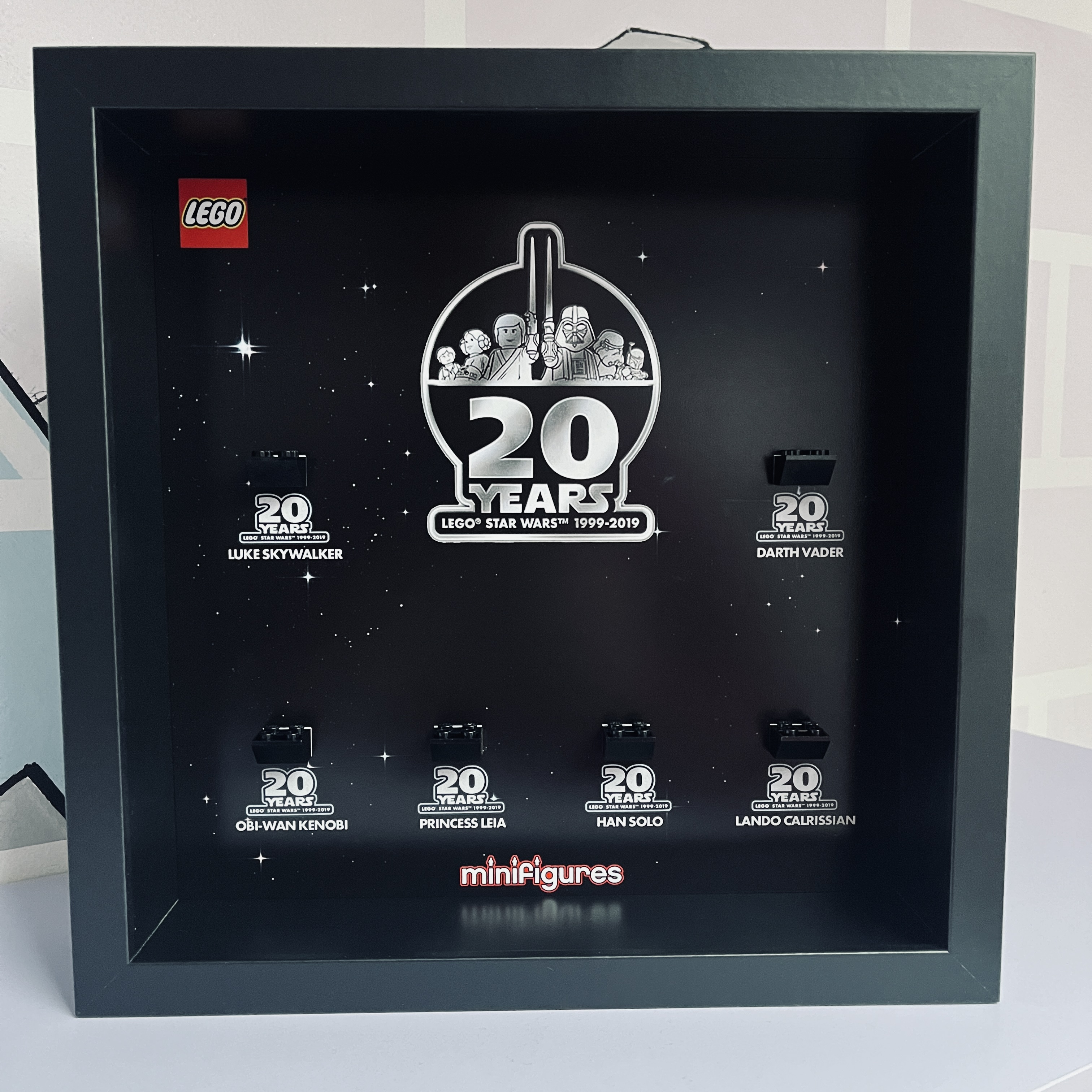 Cornice Vetrina Display Case Classic Frame adatta per Lego Minifigures Star Wars 20th Anniversario
