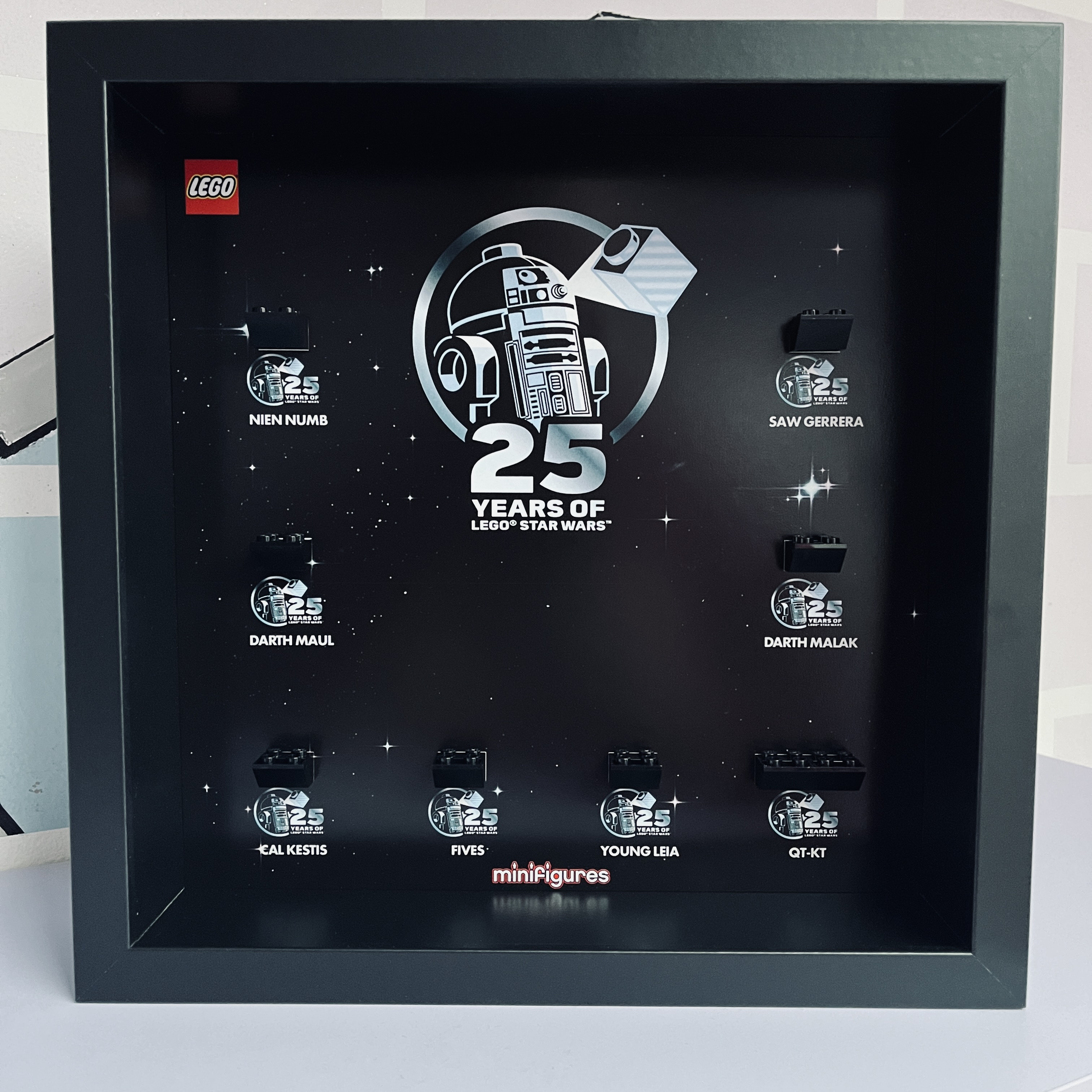 Cornice Vetrina Display Case Classic Frame adatta per Lego Minifigures Star Wars 25th Anniversario