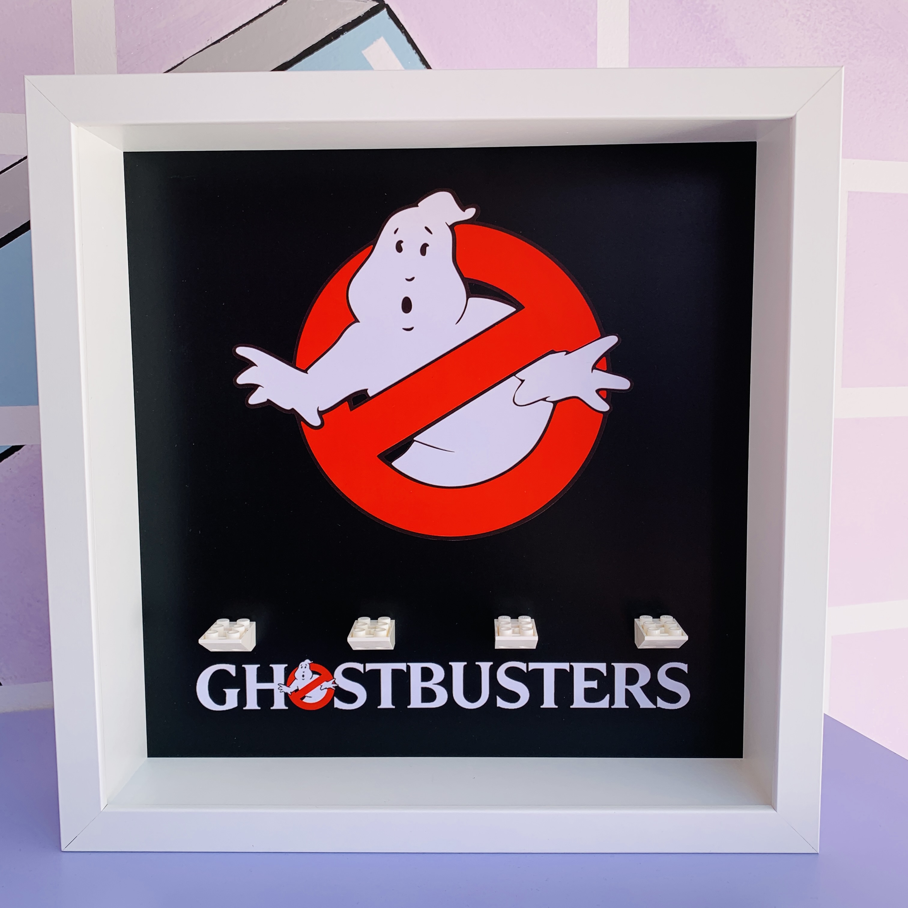 Cornice Vetrina Display Case Classic Frame adatta per Lego Minifigures Ghostbusters