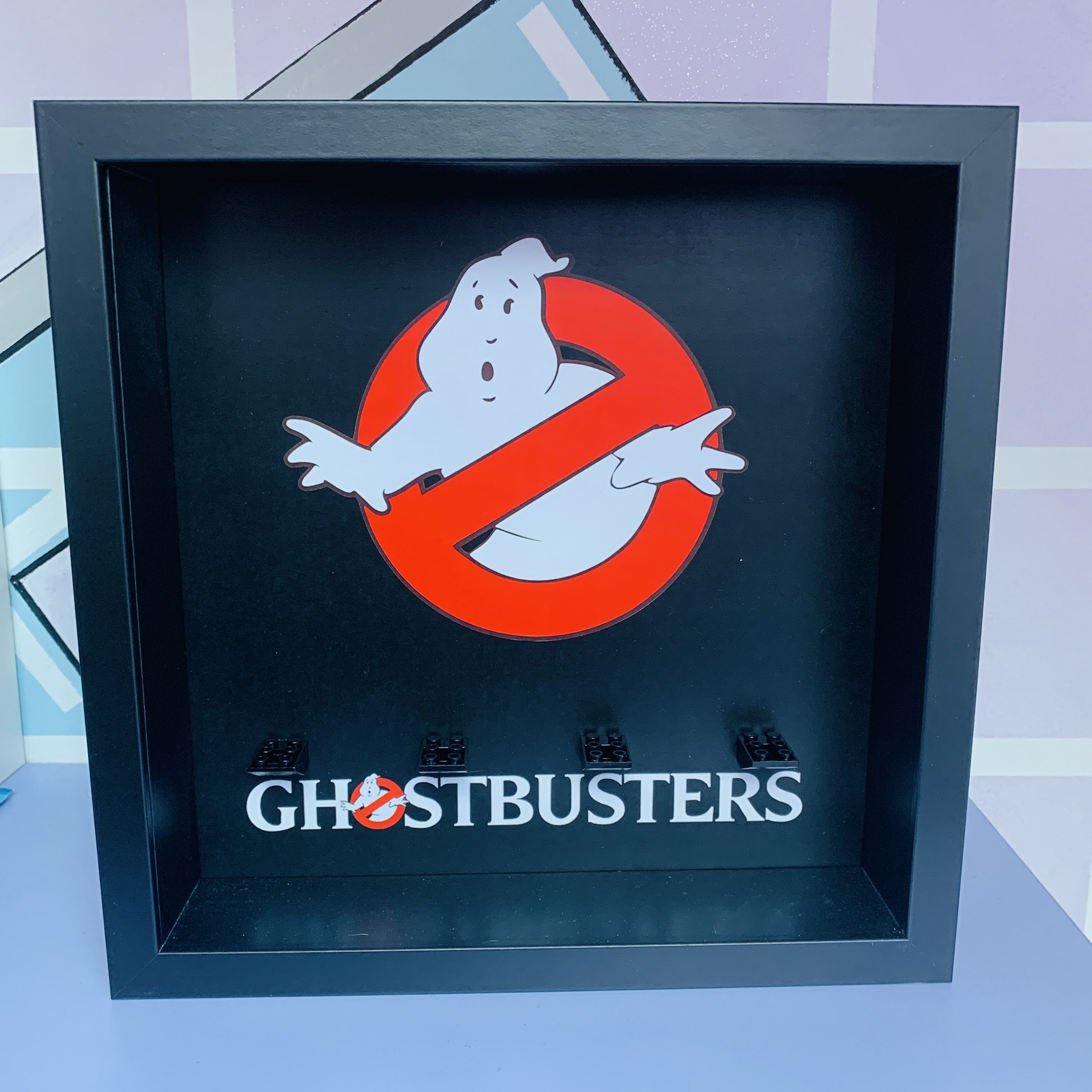 Cornice Vetrina Display Case Classic Frame adatta per Lego Minifigures Ghostbusters