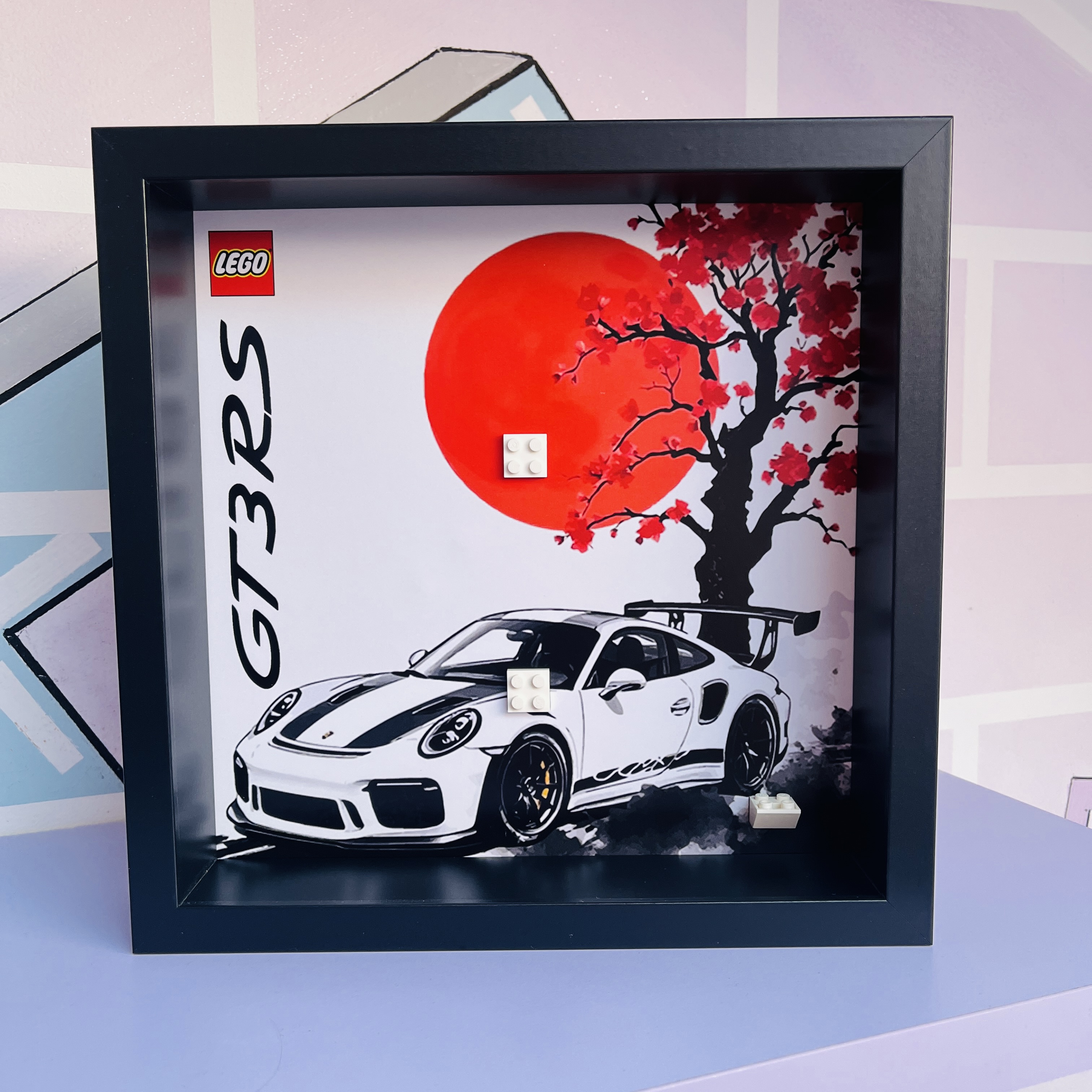 Cornice Classic Frame adatta per Set Lego Speed Champions 77239 Porsche 911 GT3RS