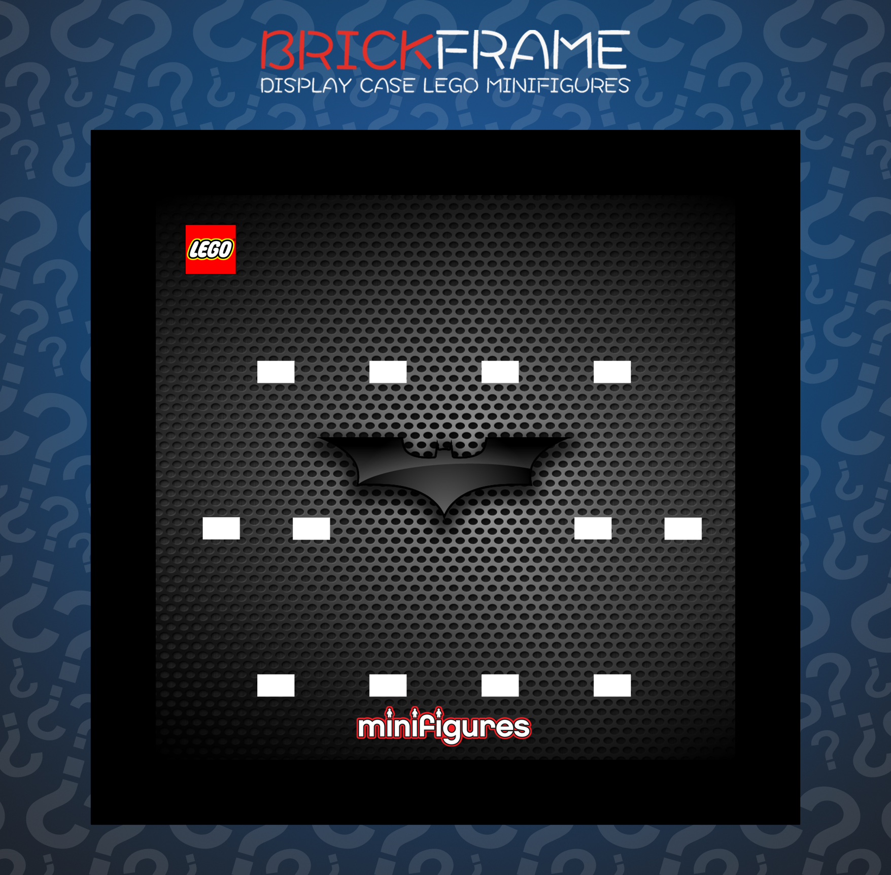 Cornice Vetrina Display Case Classic Frame adatta per Lego Minifigures Batman The Dark Night 12x