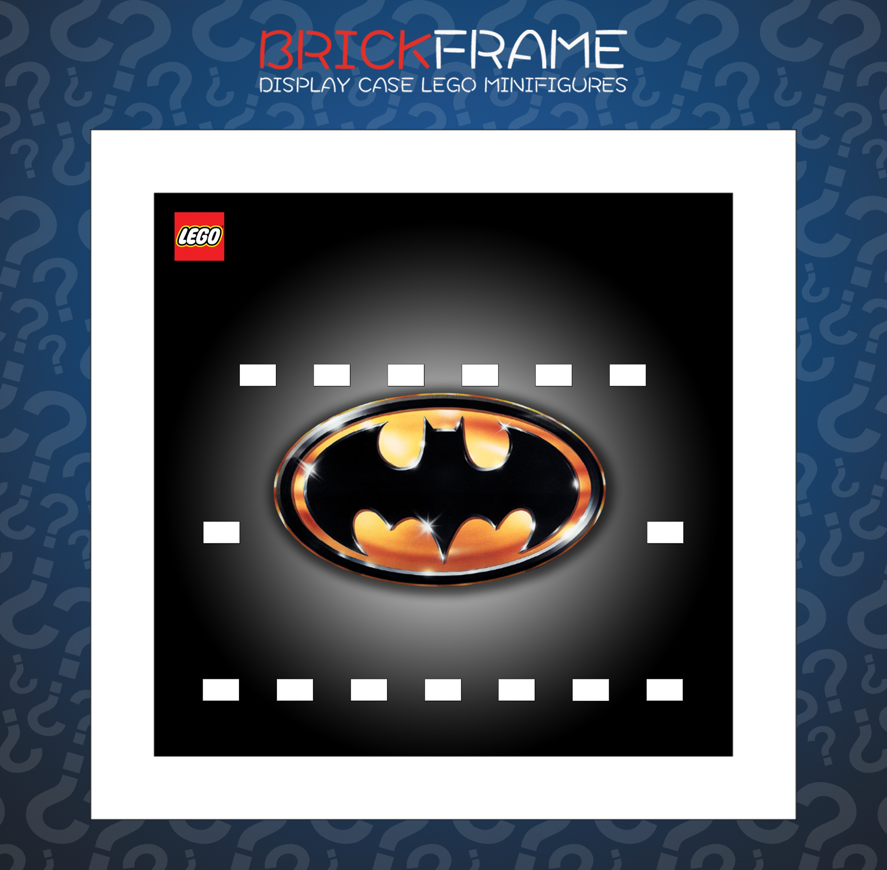 Cornice Vetrina Display Case Classic Frame adatta per Lego Minifigures Batman Tim Burton 15x