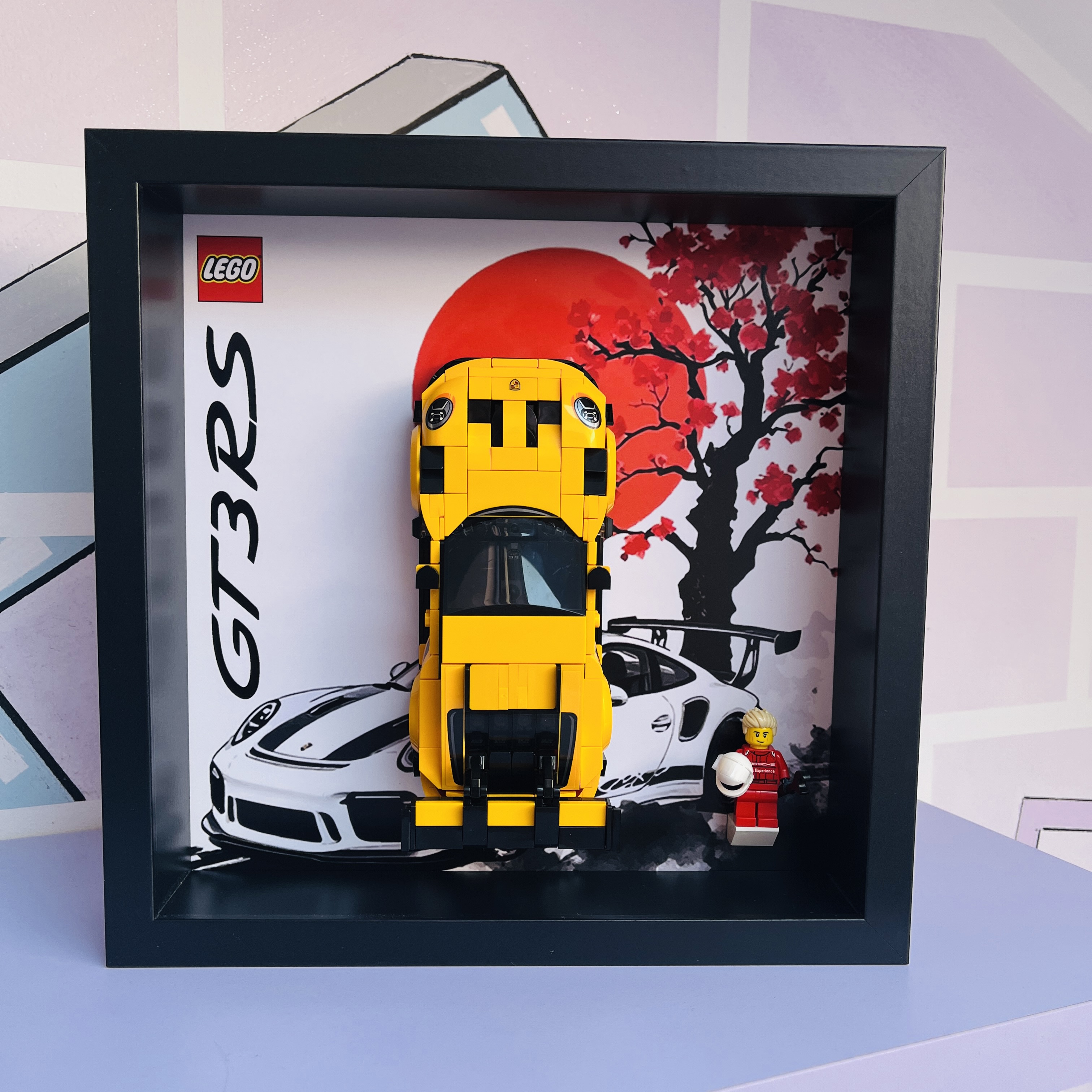 Cornice Classic Frame adatta per Set Lego Speed Champions 77239 Porsche 911 GT3RS