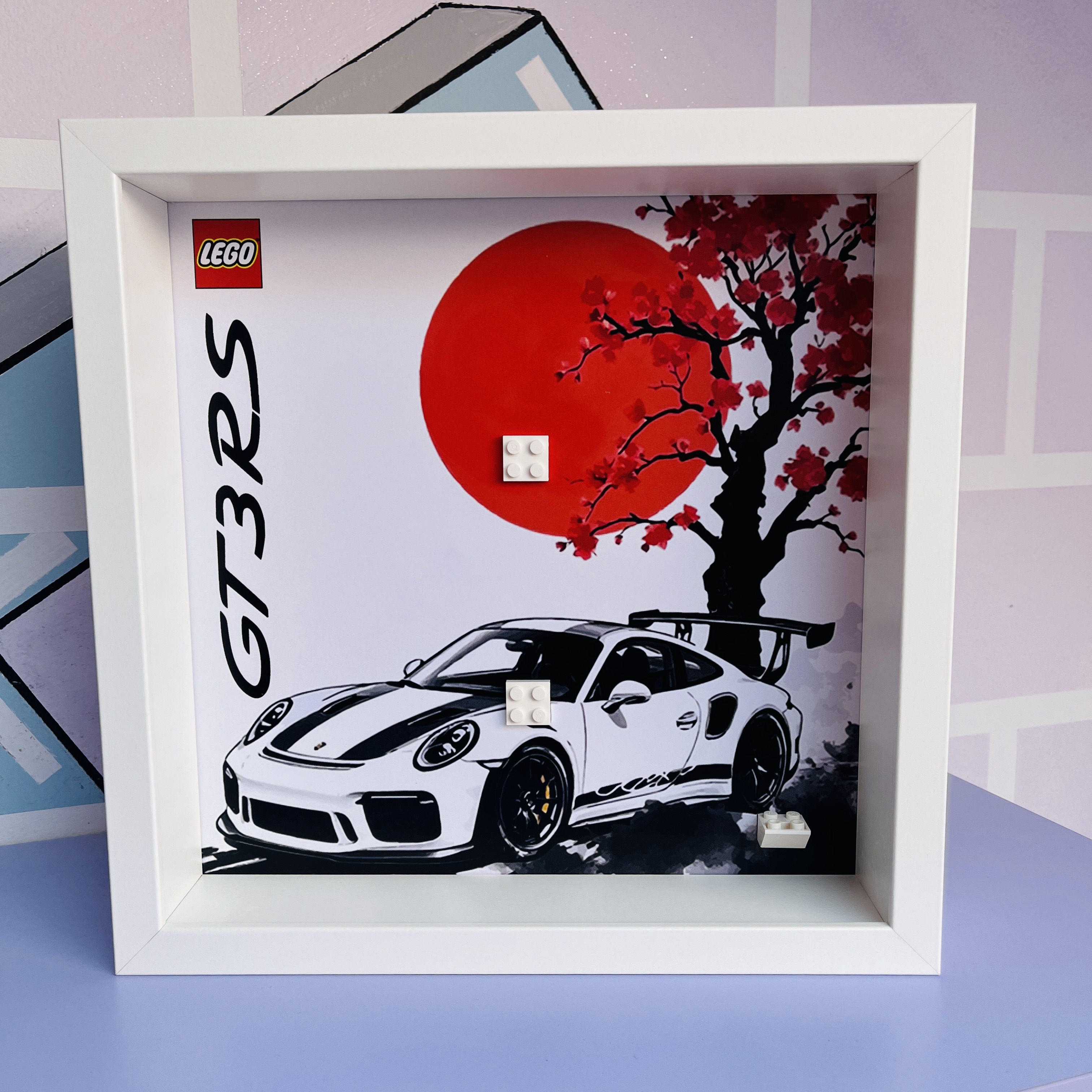 Cornice Classic Frame adatta per Set Lego Speed Champions 77239 Porsche 911 GT3RS