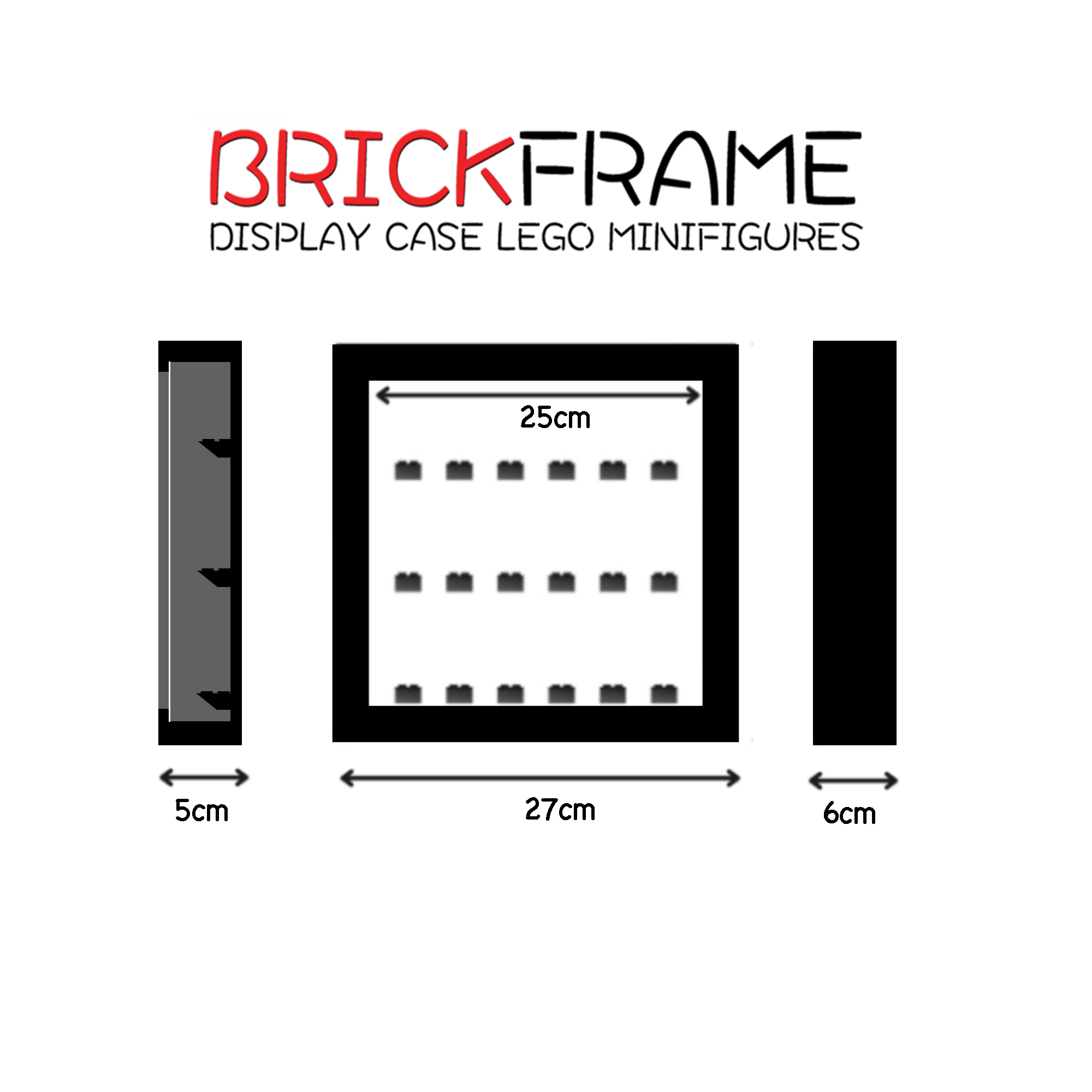 Cornice Display Case per Minifigures Lego Space Set 70841