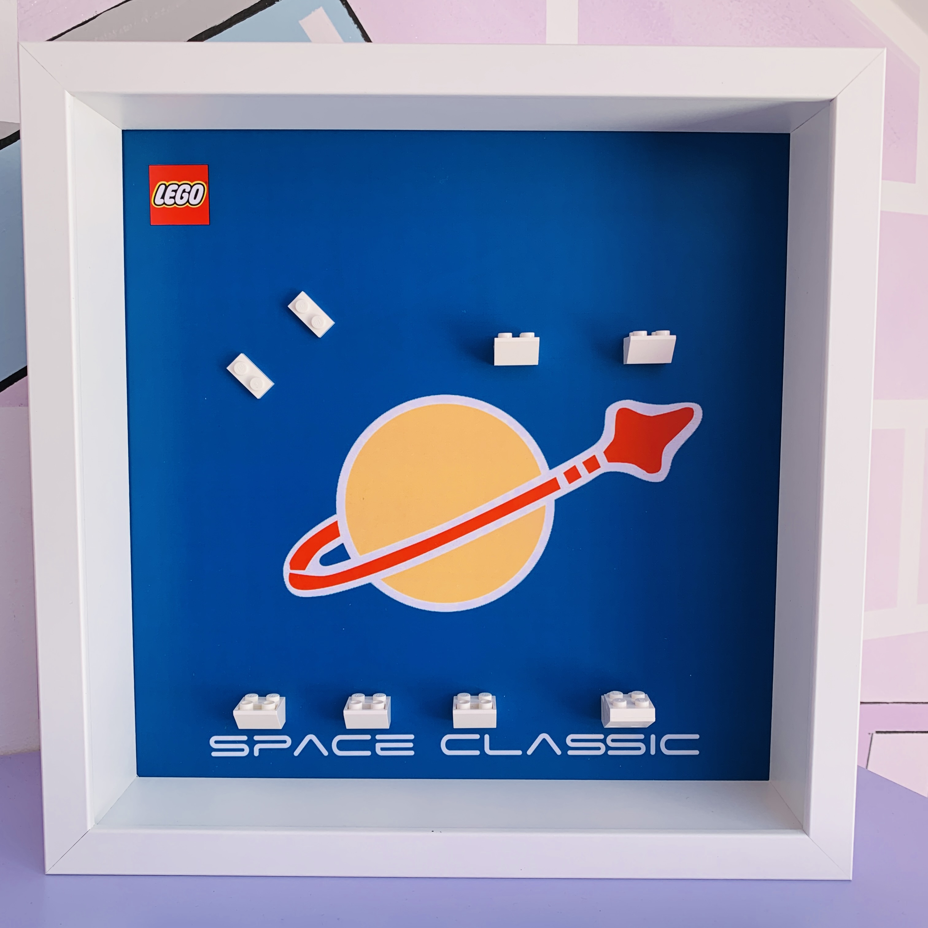 Cornice Display Case per Minifigures Lego Space Set 70841