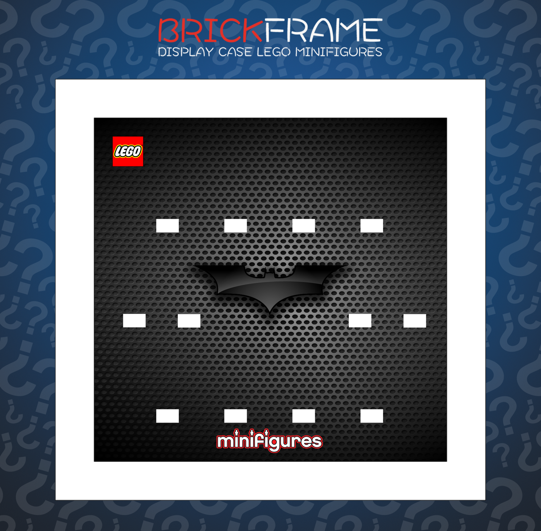 Cornice Vetrina Display Case Classic Frame adatta per Lego Minifigures Batman The Dark Night 12x