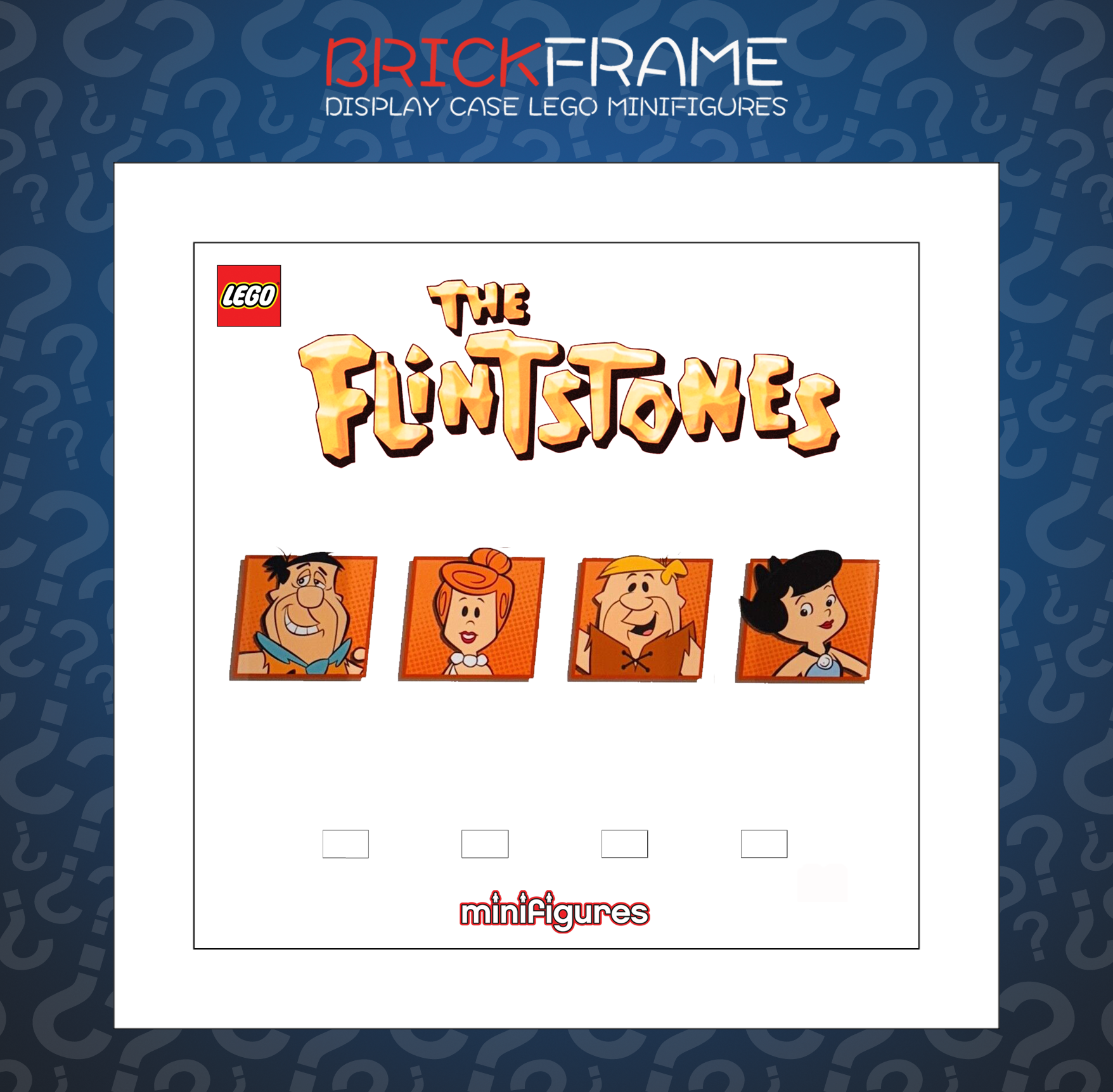 Cornice Vetrina Display Case Classic Frame adatta per Lego Minifigures The Flinstones Ideas 21316
