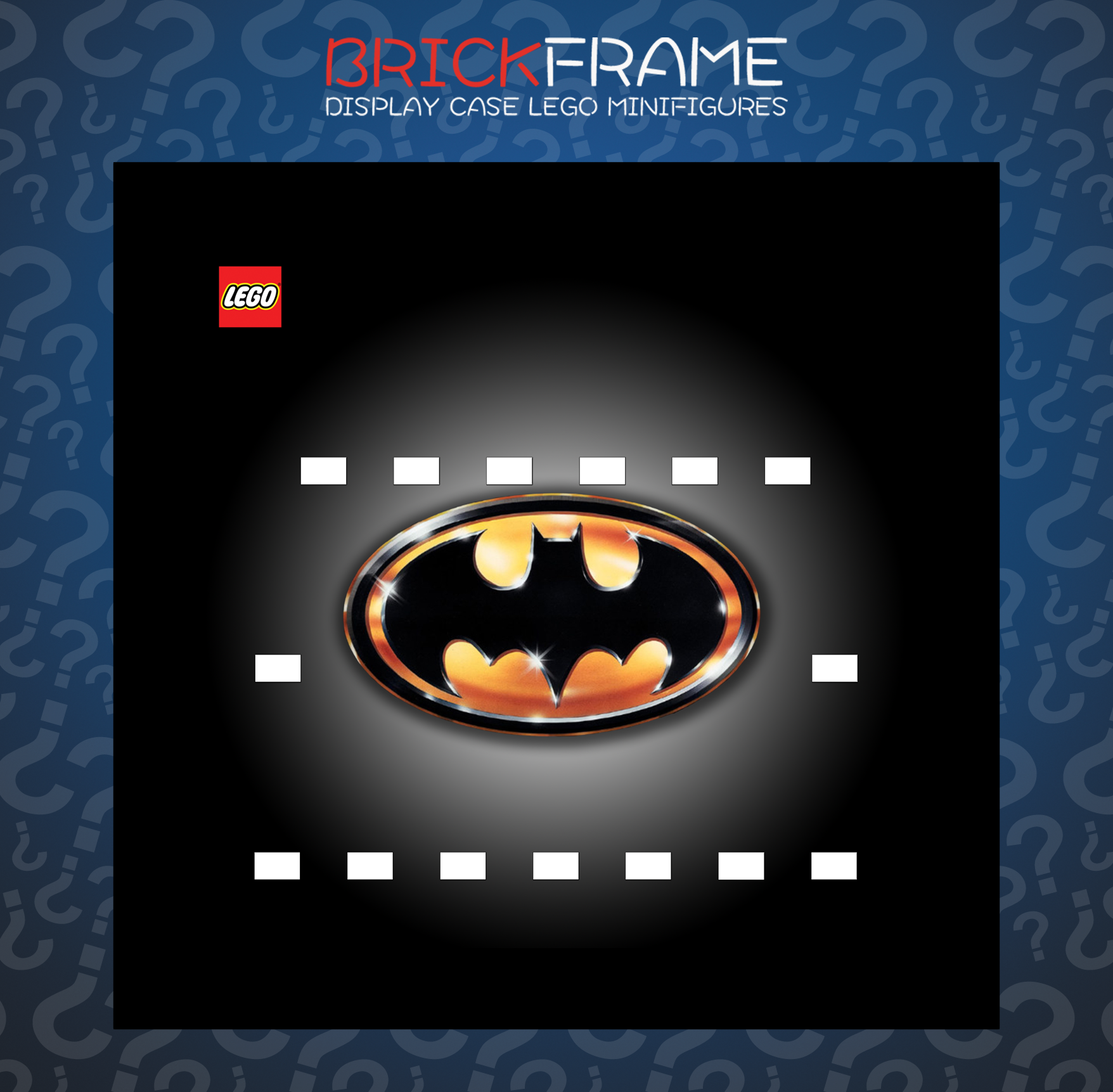 Cornice Vetrina Display Case Classic Frame adatta per Lego Minifigures Batman Tim Burton 15x