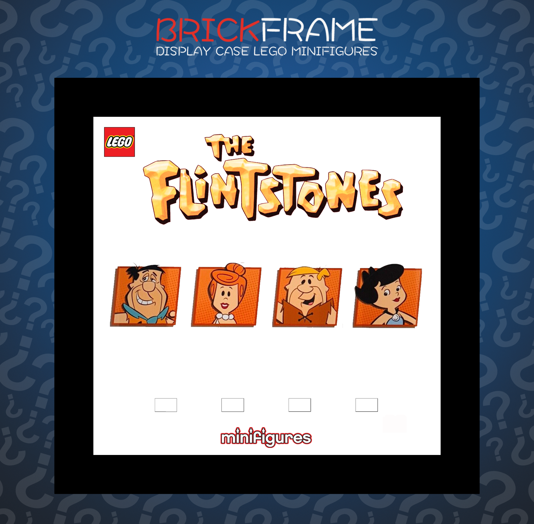Cornice Vetrina Display Case Classic Frame adatta per Lego Minifigures The Flinstones Ideas 21316
