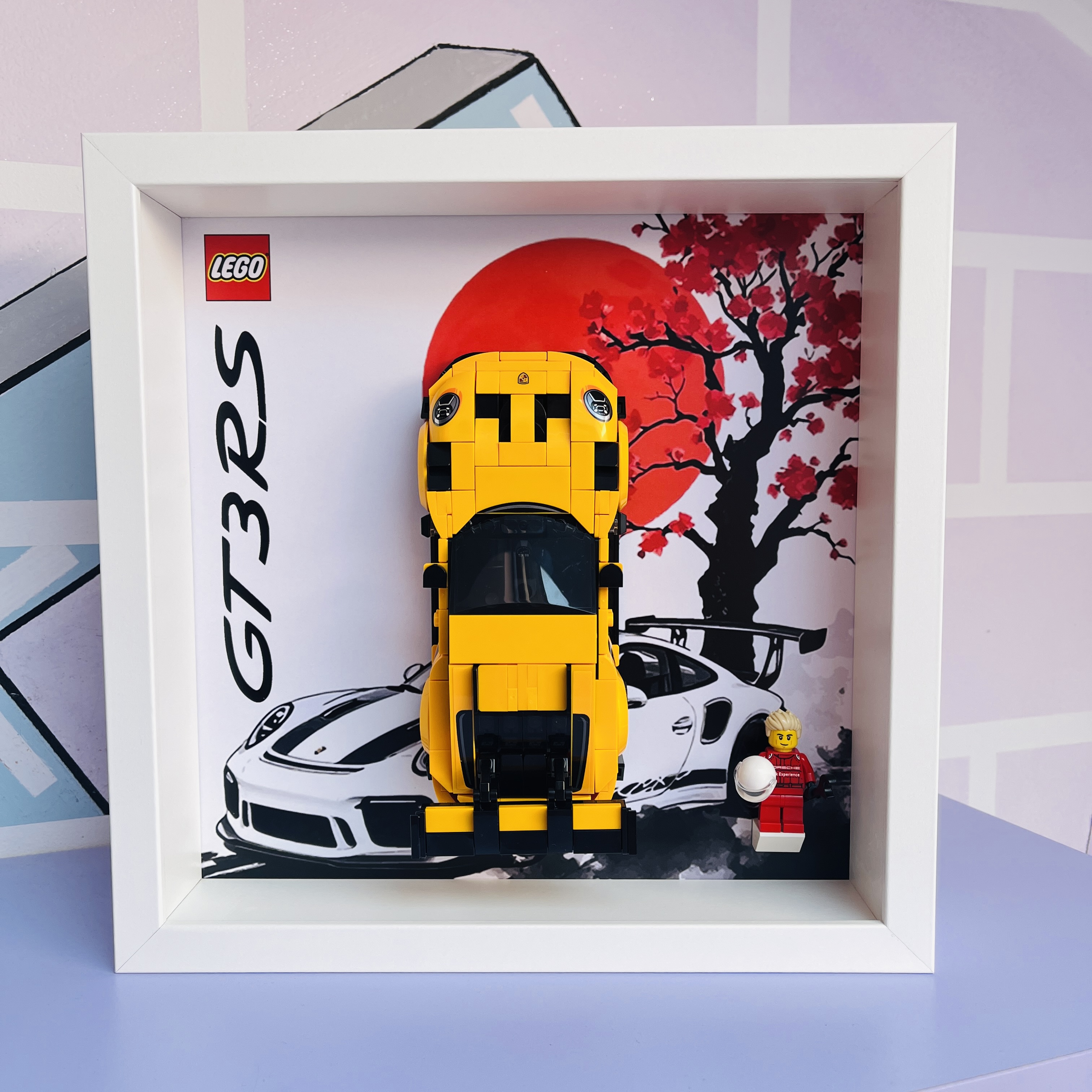 Cornice Classic Frame adatta per Set Lego Speed Champions 77239 Porsche 911 GT3RS