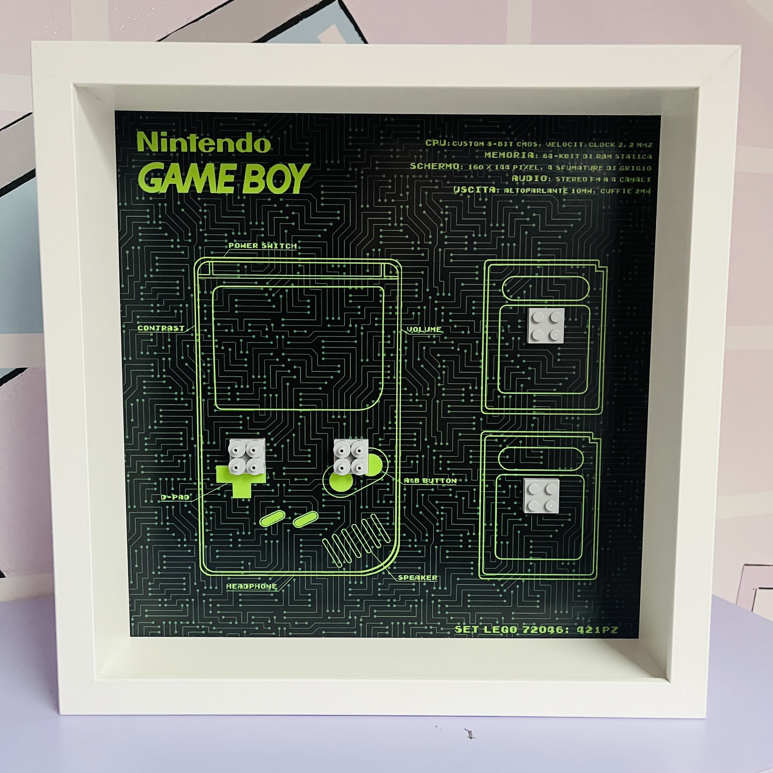 Icons Frame – Cornice per LEGO® GameBoy 72046