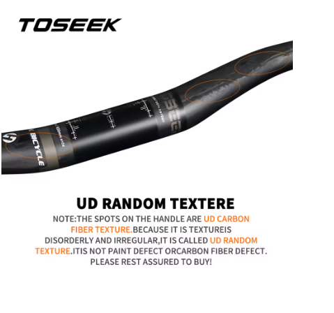 TOSEEK Bicycle Handlebar Carbon 