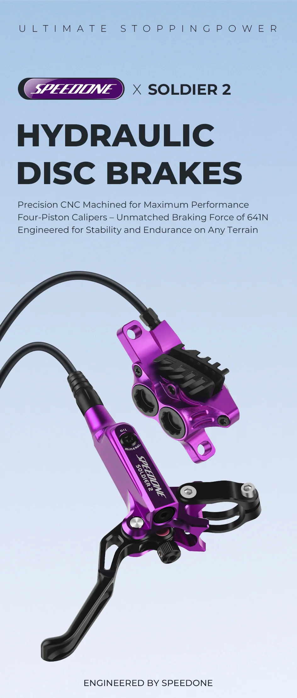 SPEEDONE Hydraulic Brakes