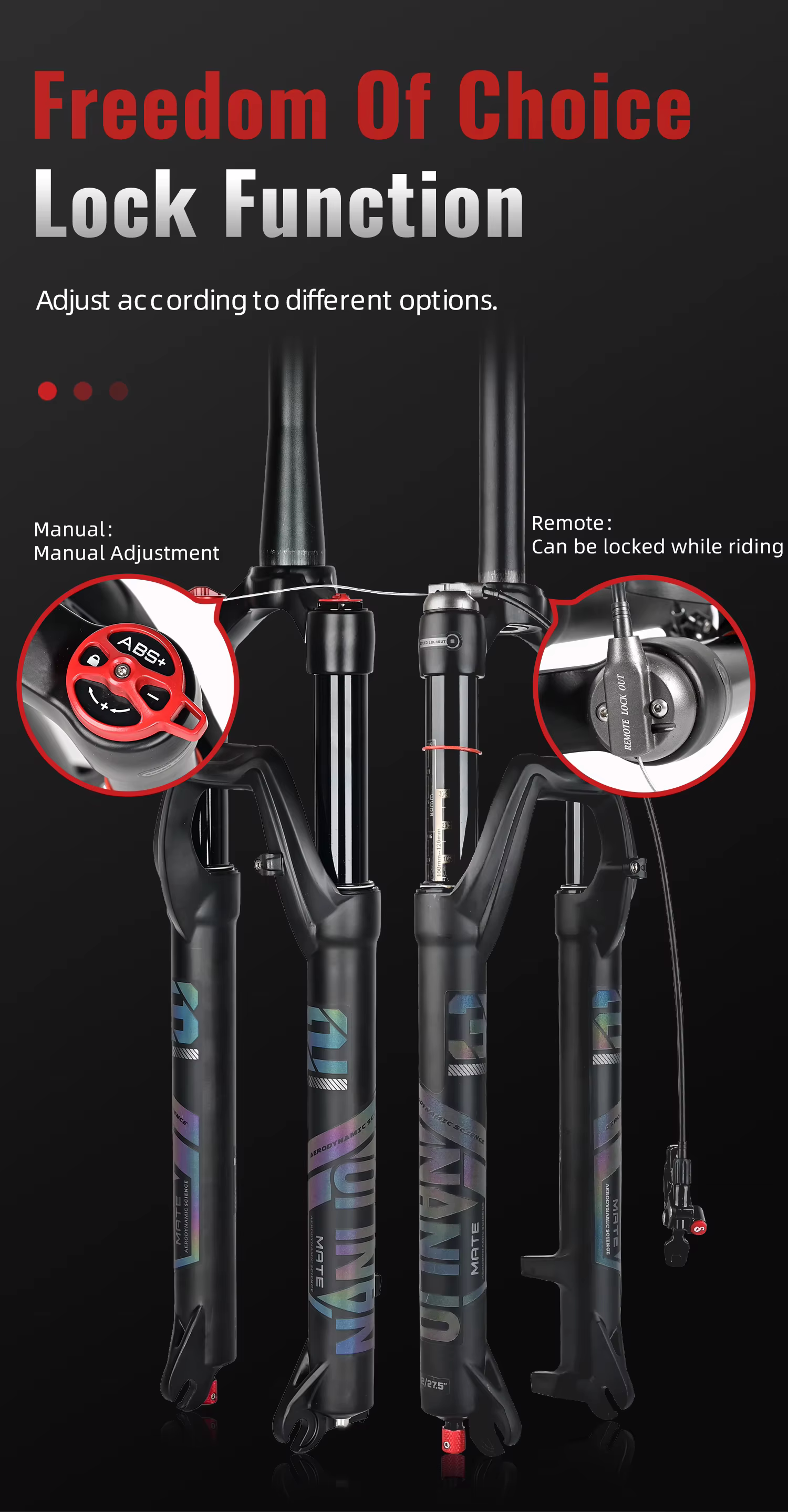 Nanlio X9 PRO Mountain Bike Suspension Fork