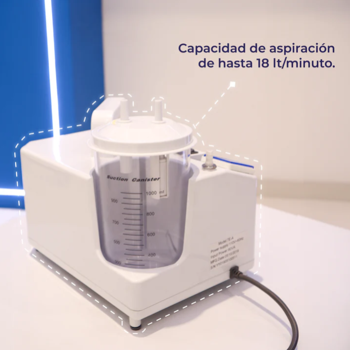 Aspirador de Flemas y Secreciones portátil de 18 L x minuto.