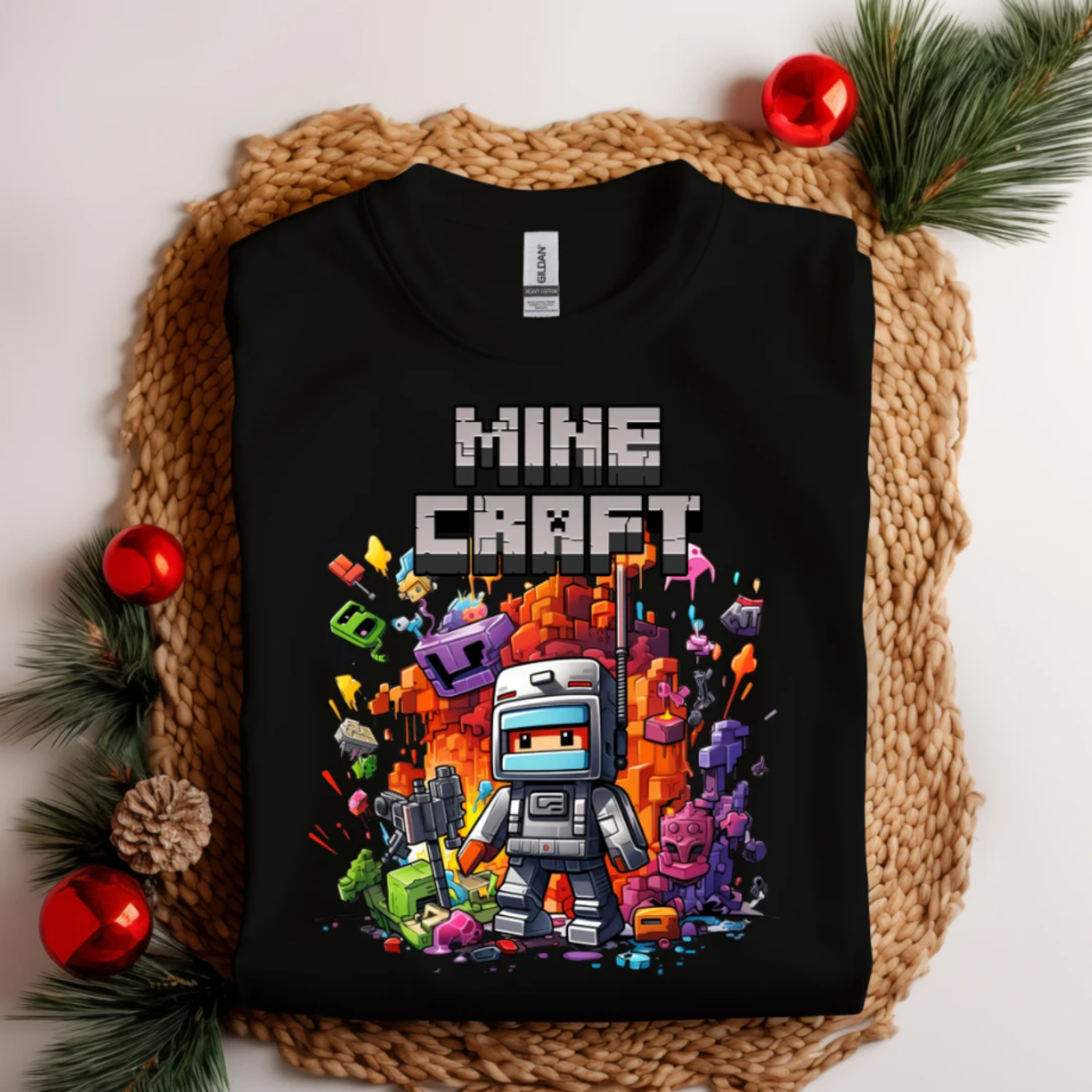 Pixel Miner Adventure T-Shirt – Gamer Kids Edition