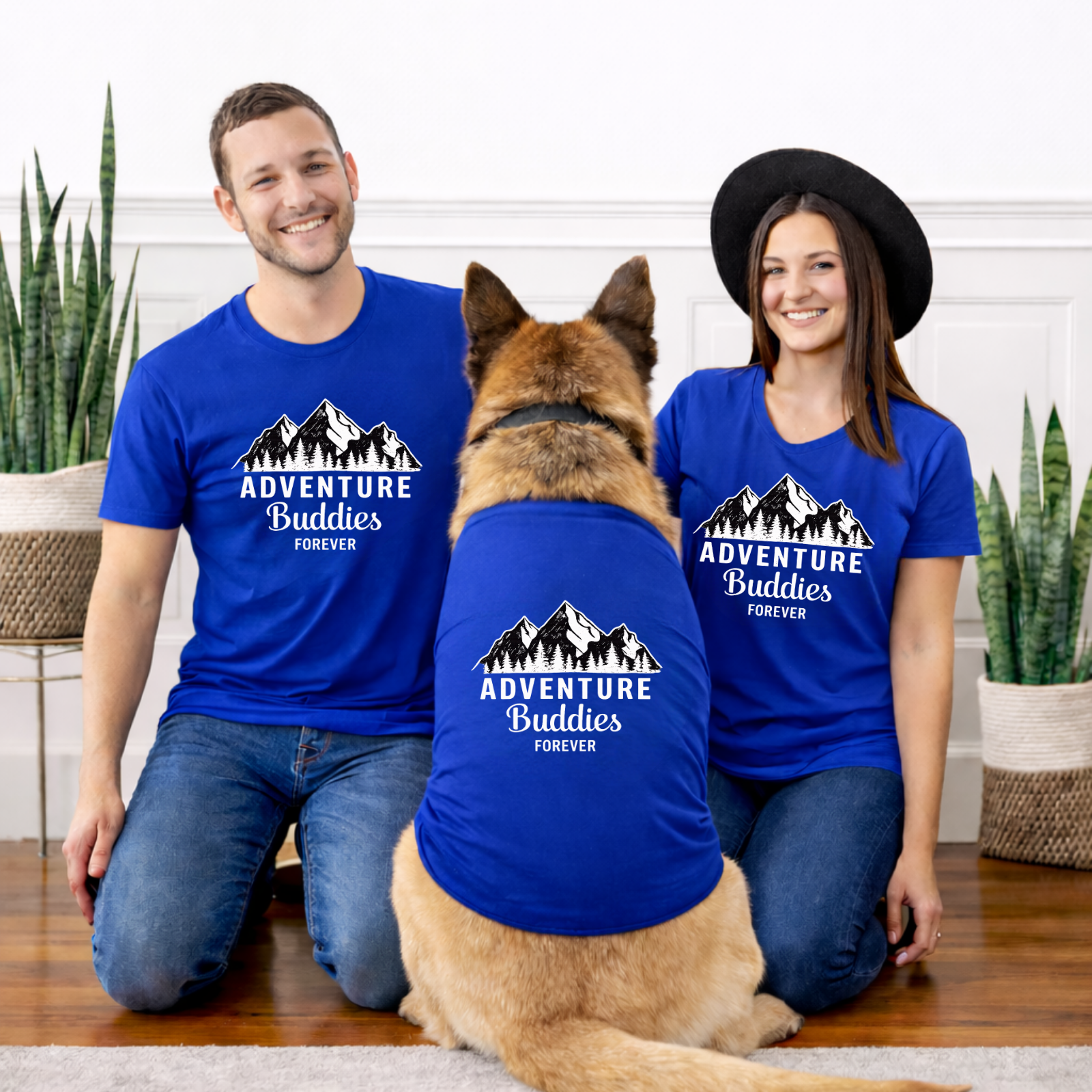 Adventure Buddies Matching Dog Shirts | Dog Owner Matching Outfit | Pet Family Matching Shirts | Outdoor Dog Lover Gift