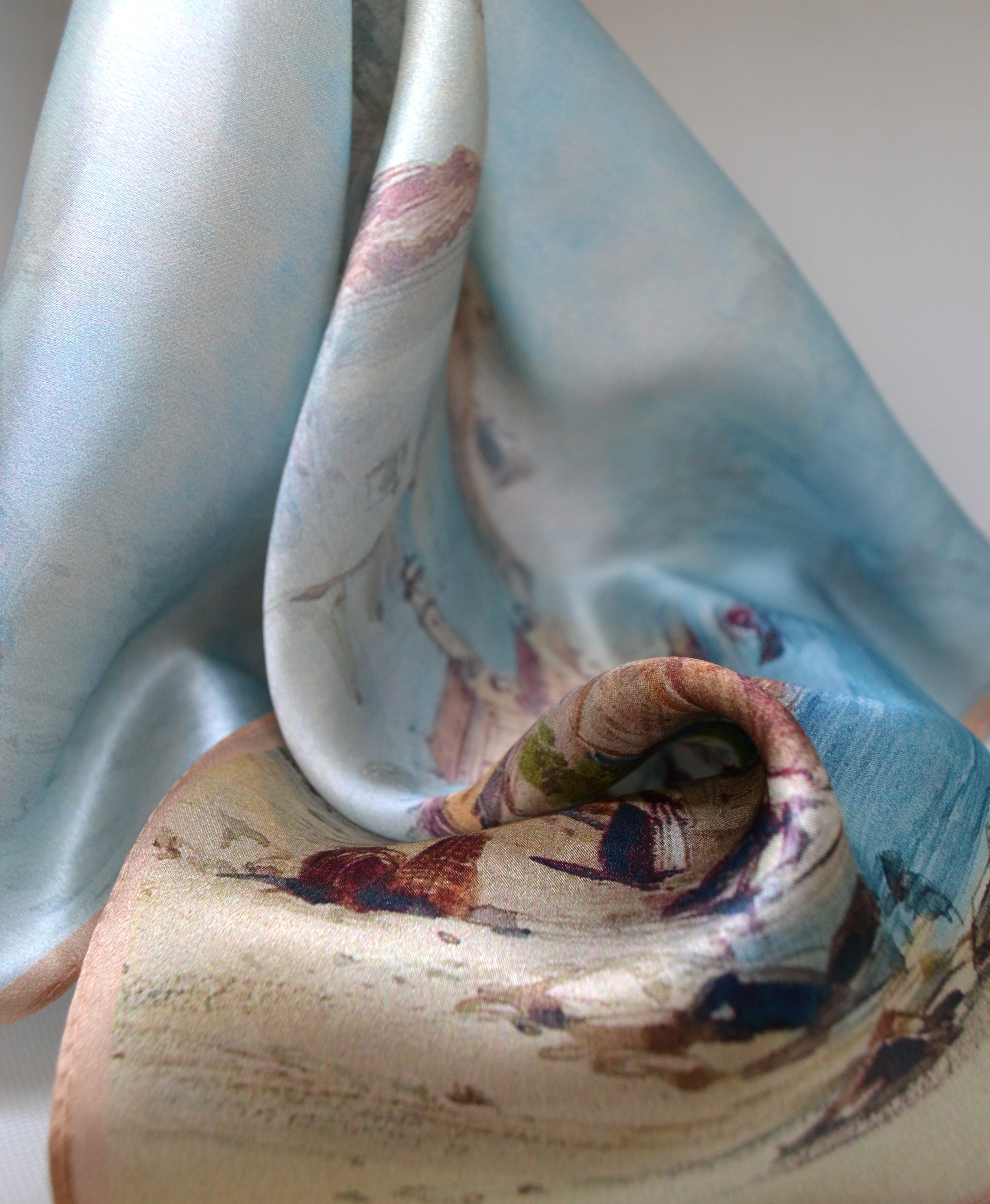 Šilko skarelė "Senasis miestas"