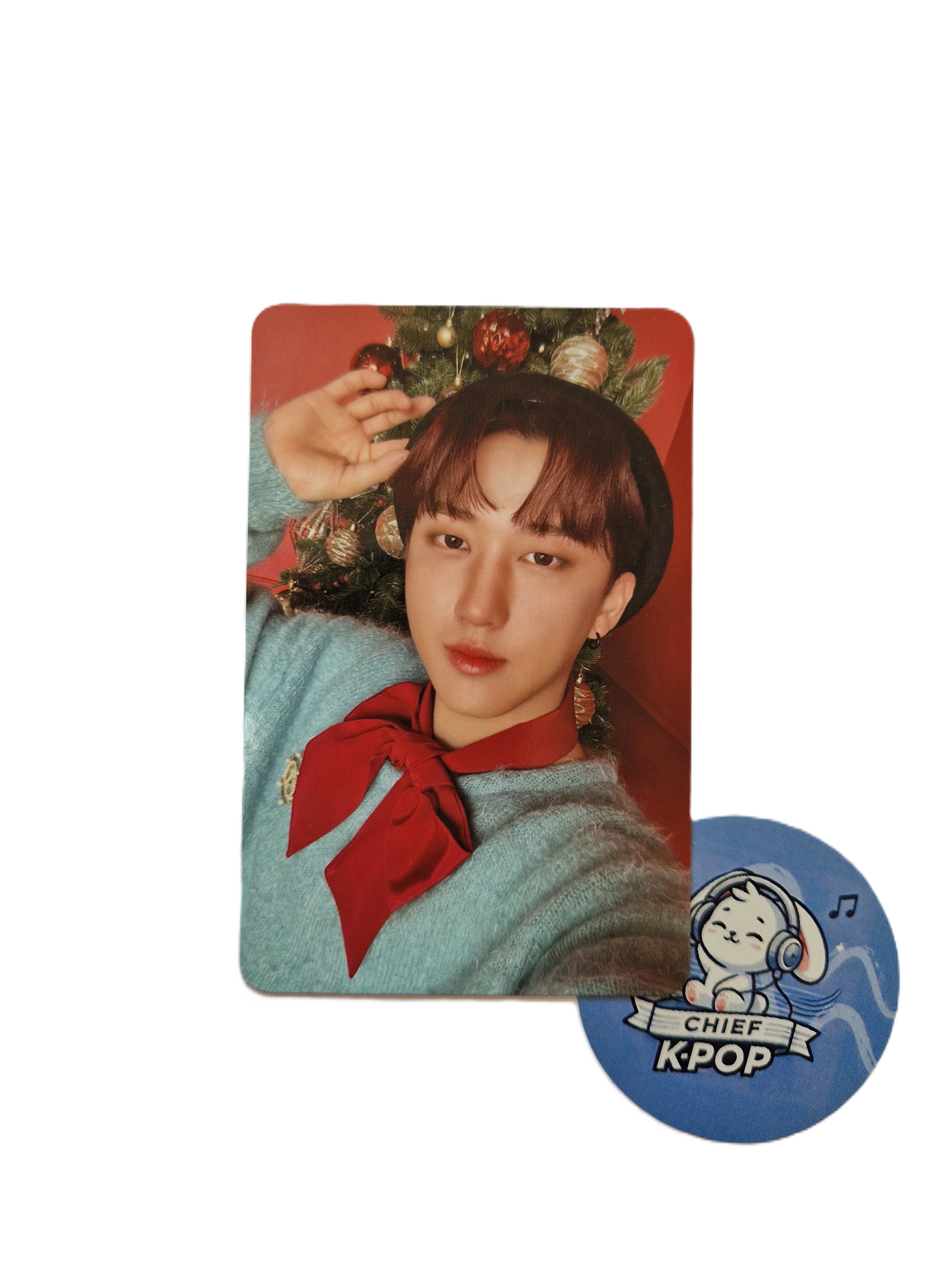 Photocard Changbin Christmas EveL Red