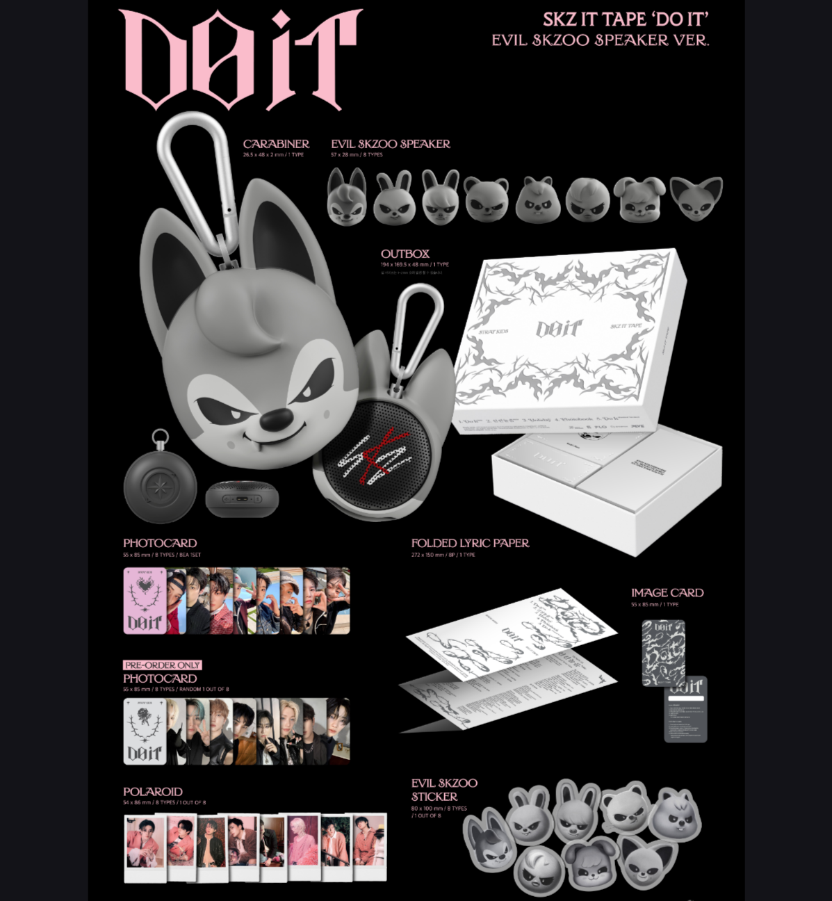 [PRE-ORDER] SKZ IT TAPE DO IT- Evil SKZOO Ver.