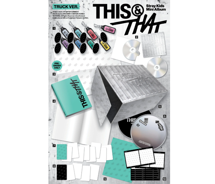 [PRE-ORDER] Stray Kids - 10th Mini Album [THIS & THAT] (TRUCK Ver.) (Limited Edition)