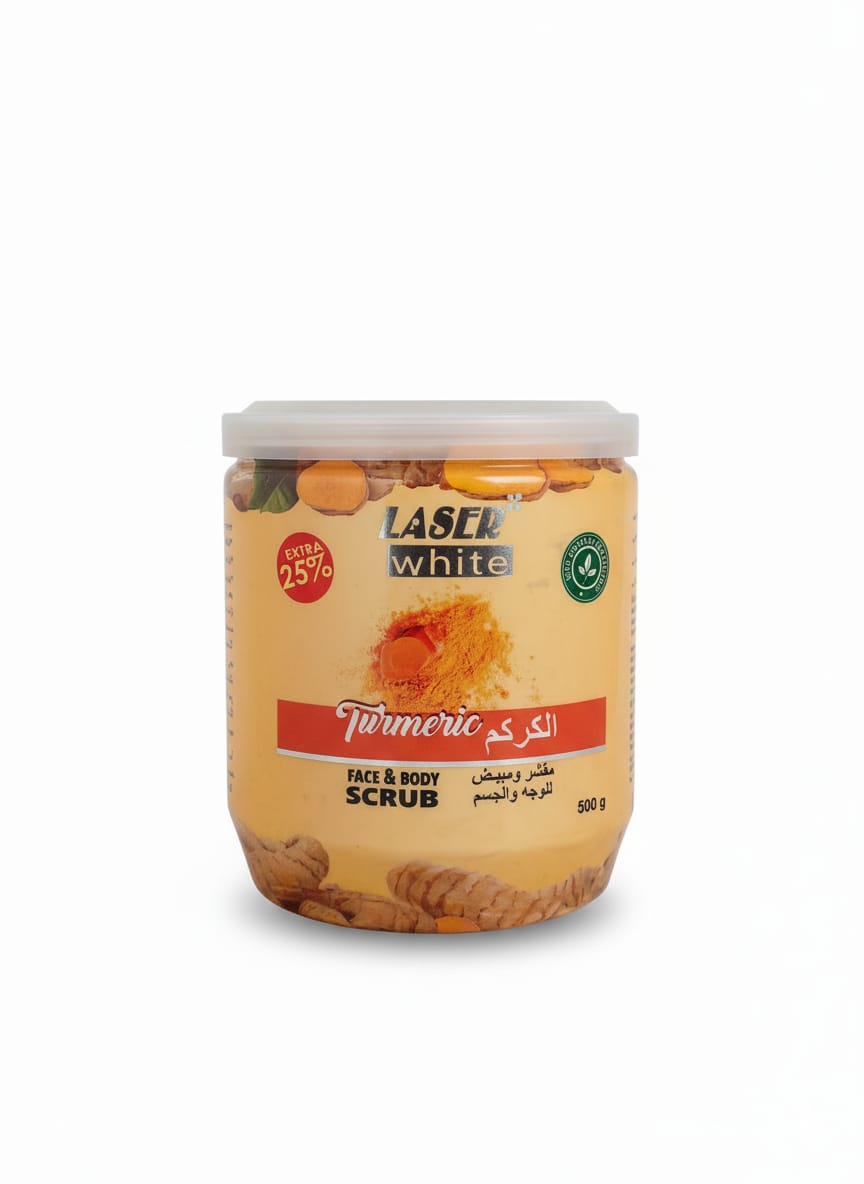 Laser White Turmeric Face & Body Scrub
