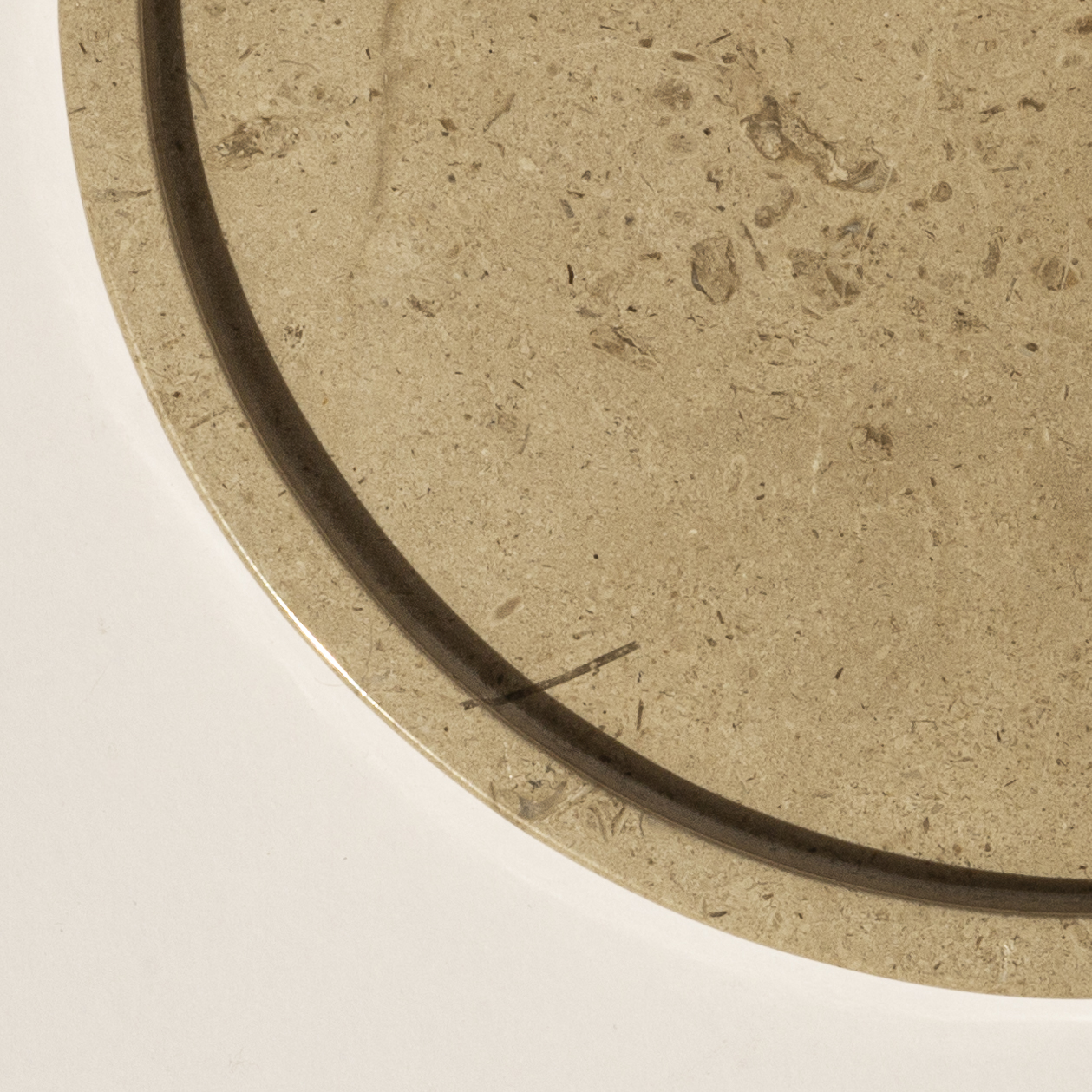 Travertino Round Tray 