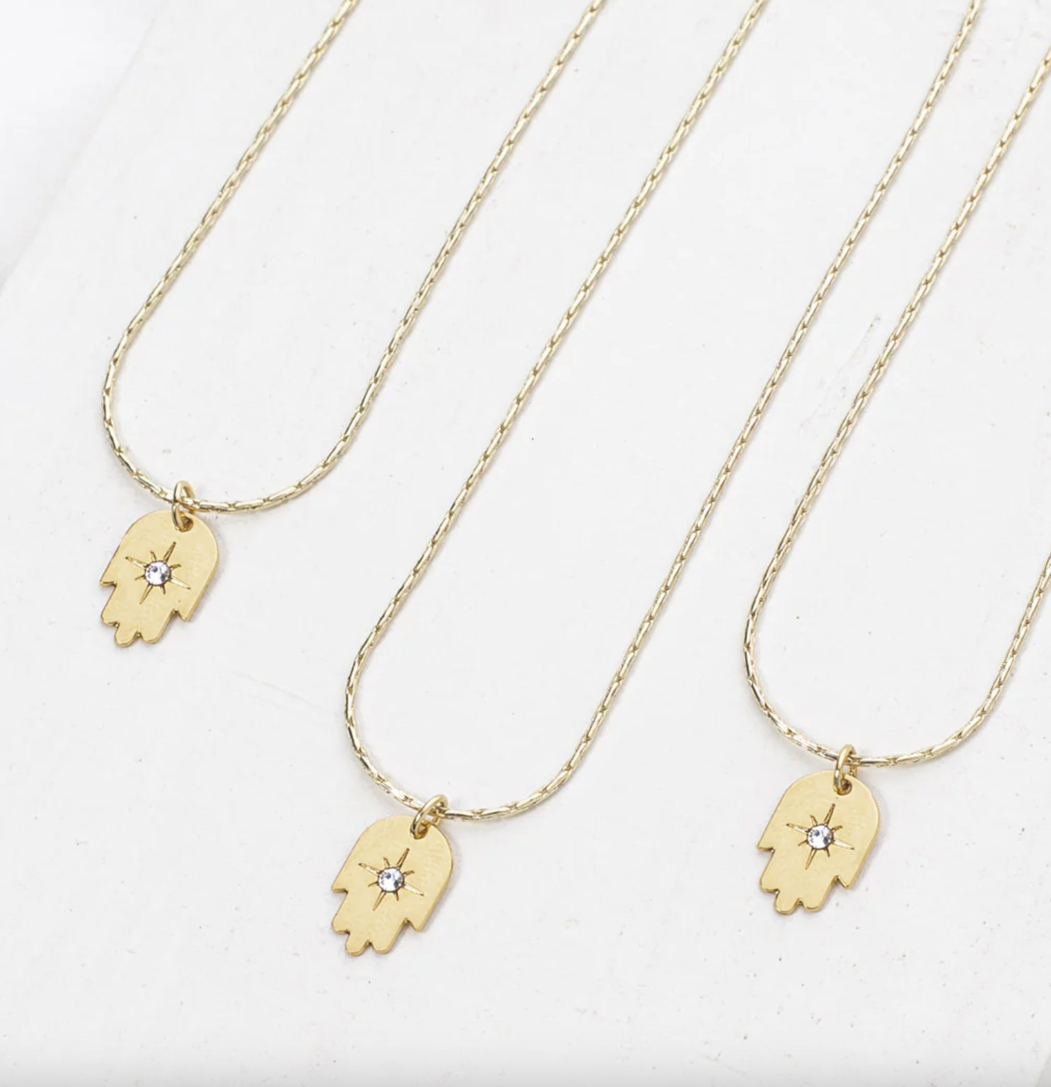 Embellished Hamsa Neckless