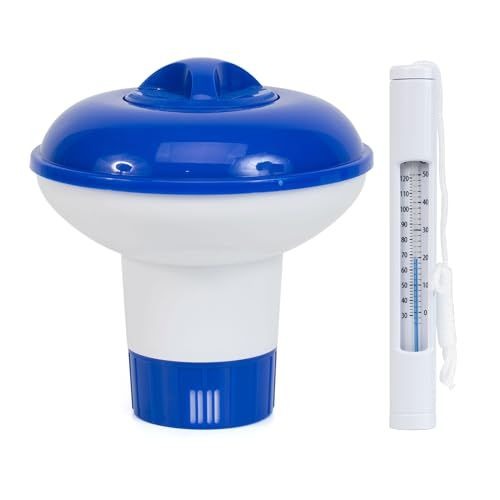 Dispensador de cloro de 9 y termómetro