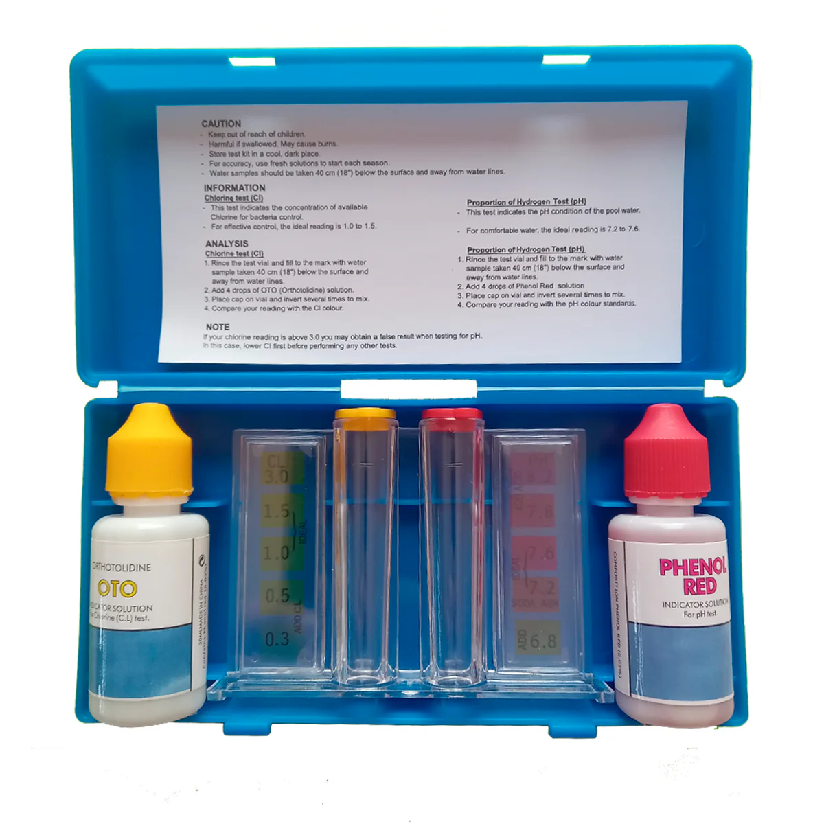 Panda kit analizador de cloro y ph