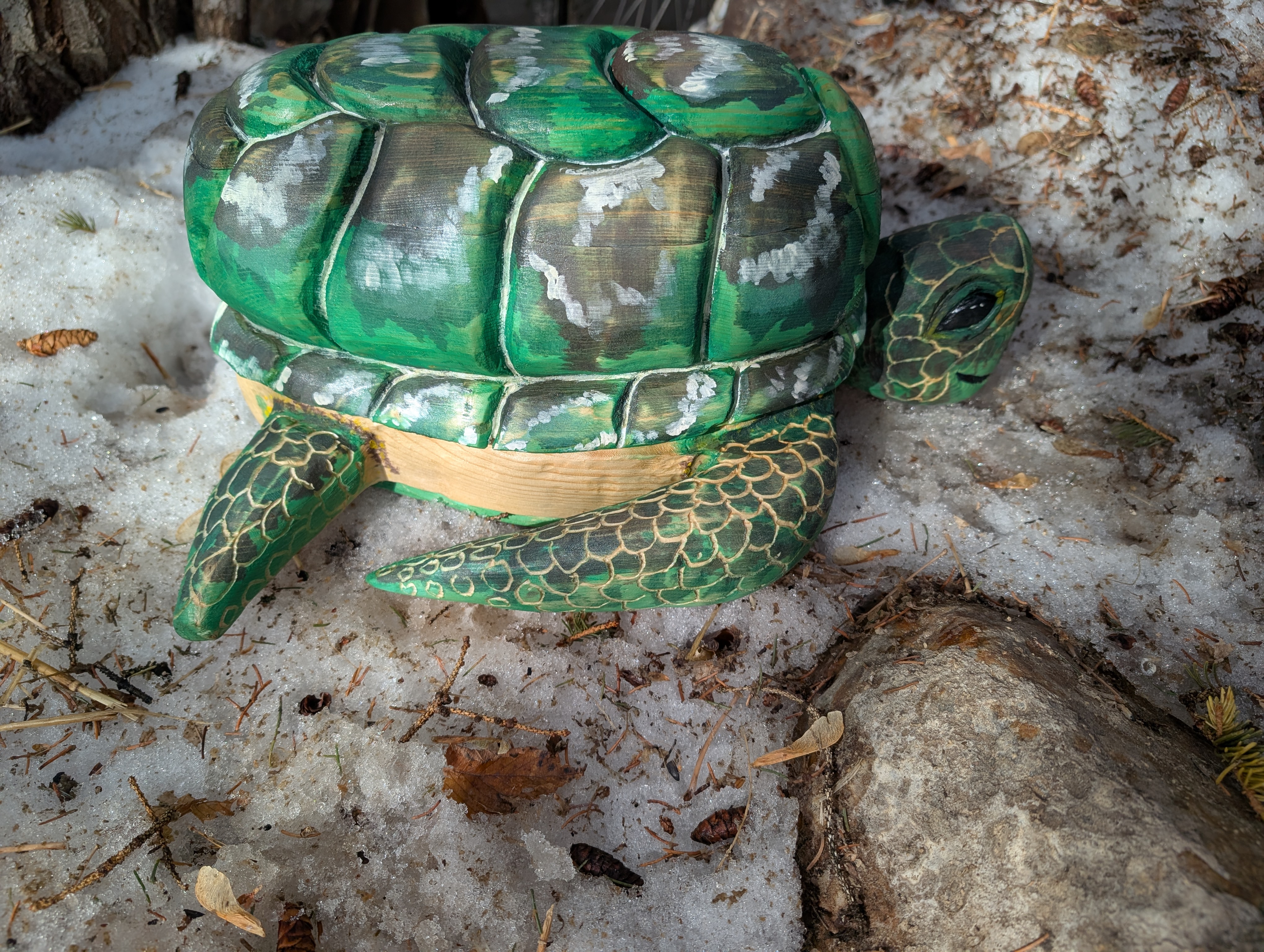 Decorative Carved Turtle 