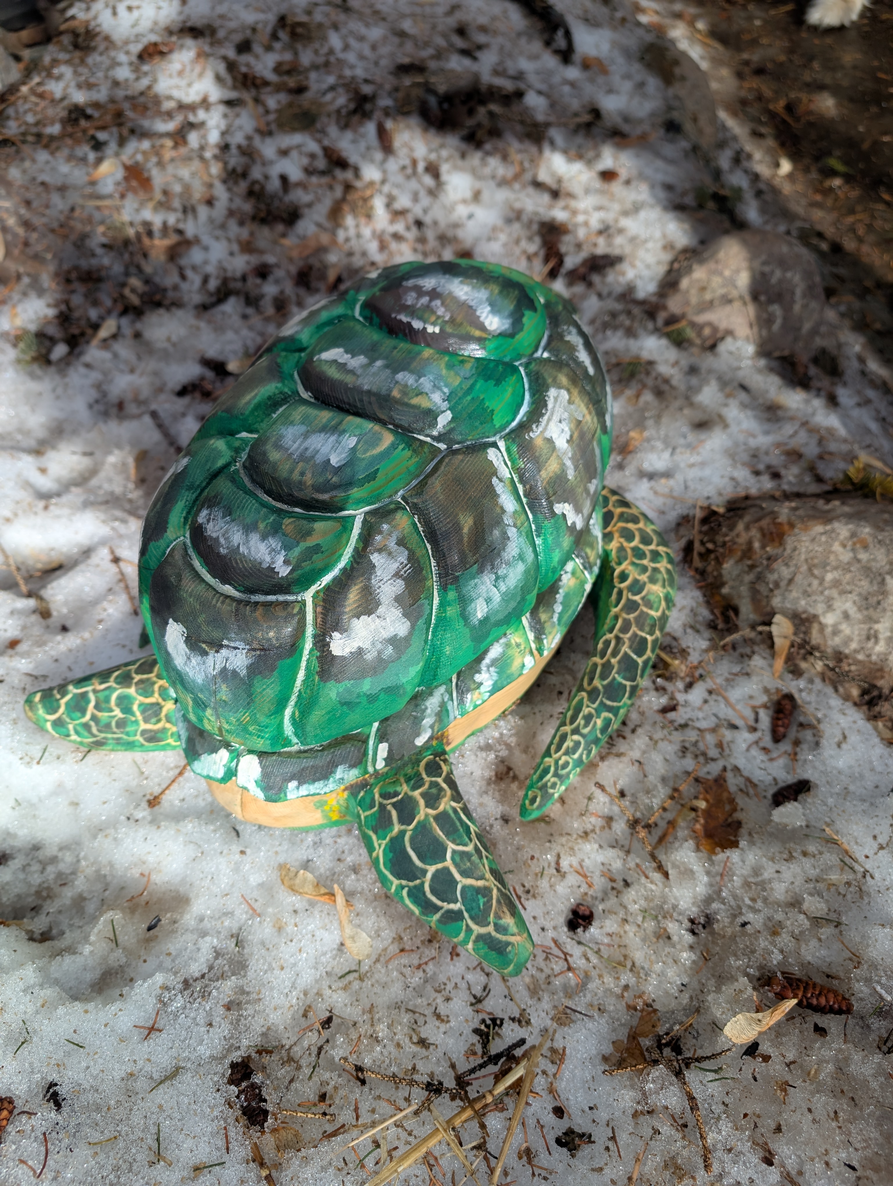 Decorative Carved Turtle 
