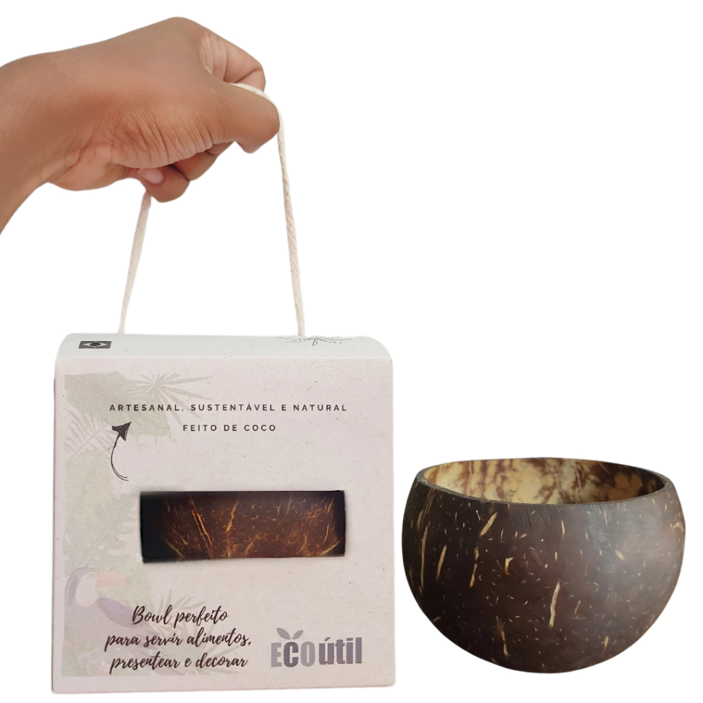 Tigela de coco ecológica