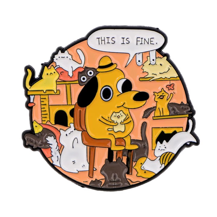  Pin "It’s Fine… de verdad" 🌟
