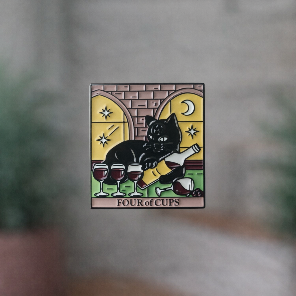 Pin Tarot gato vino