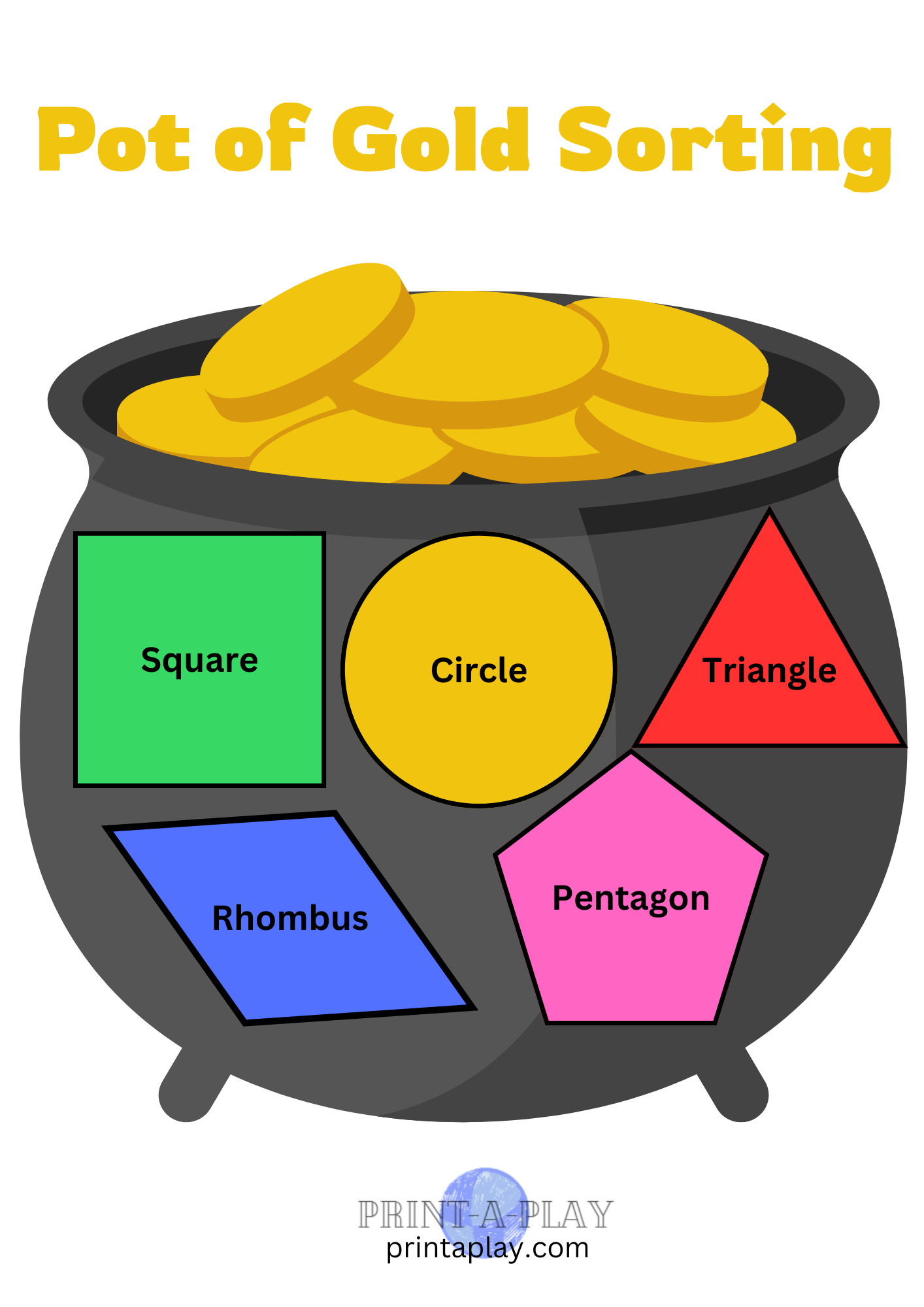 Pot of Gold Sorting Game
