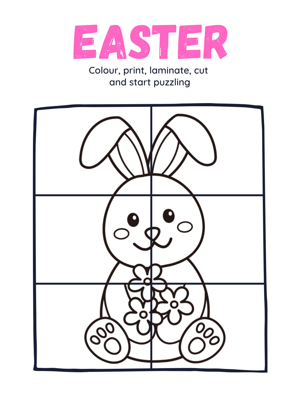 Easter Print & Colour Puzzles