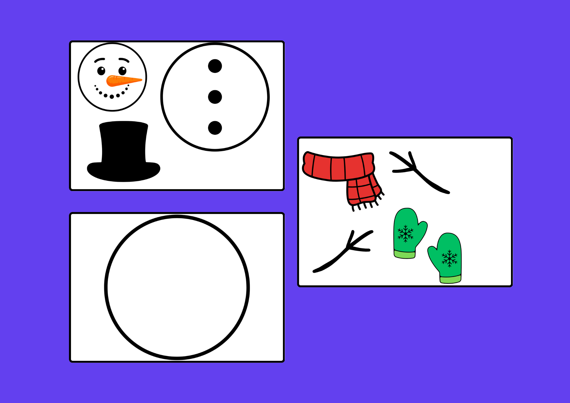 Snowman Building Craft