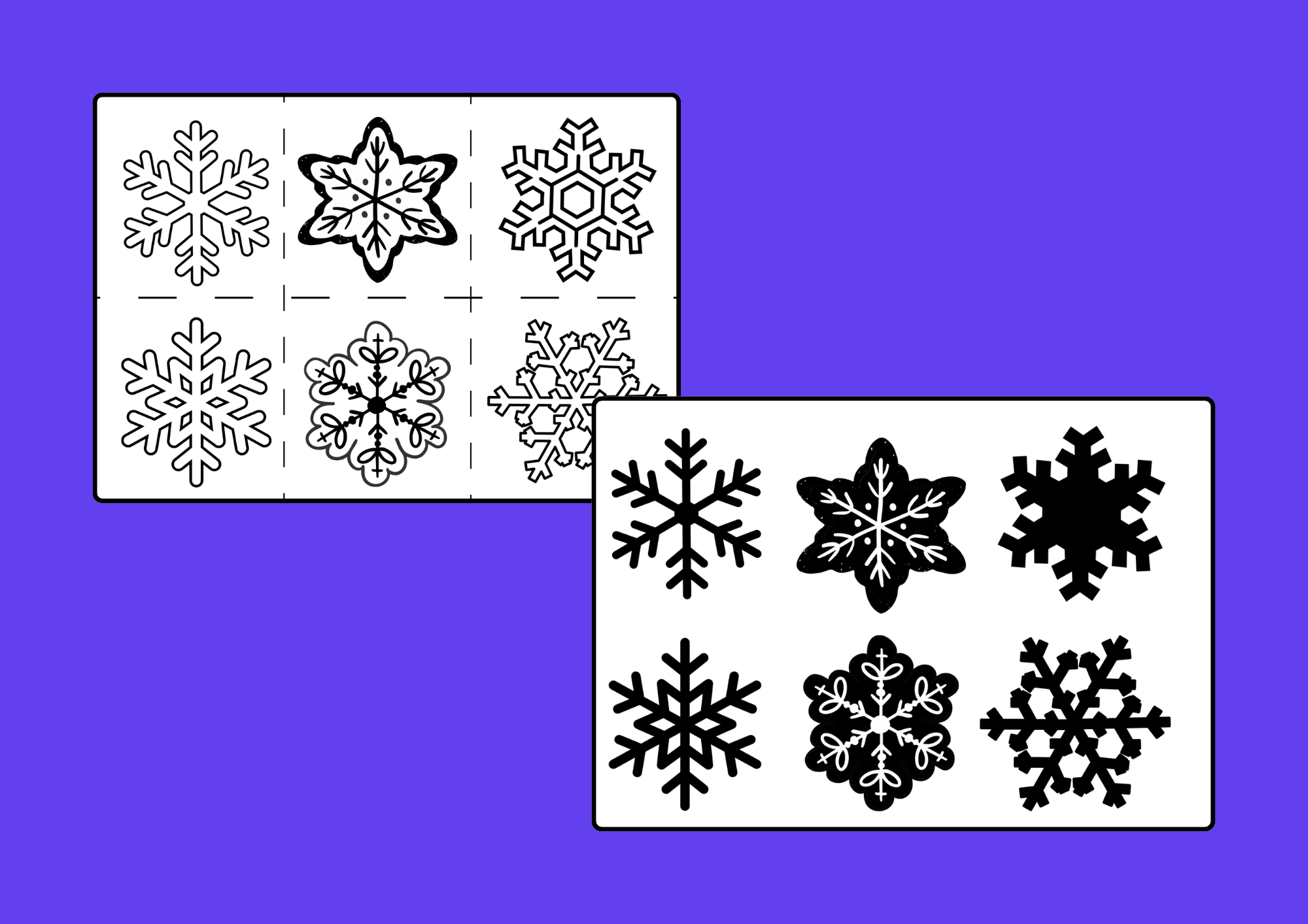 Snowflake Matching Activity