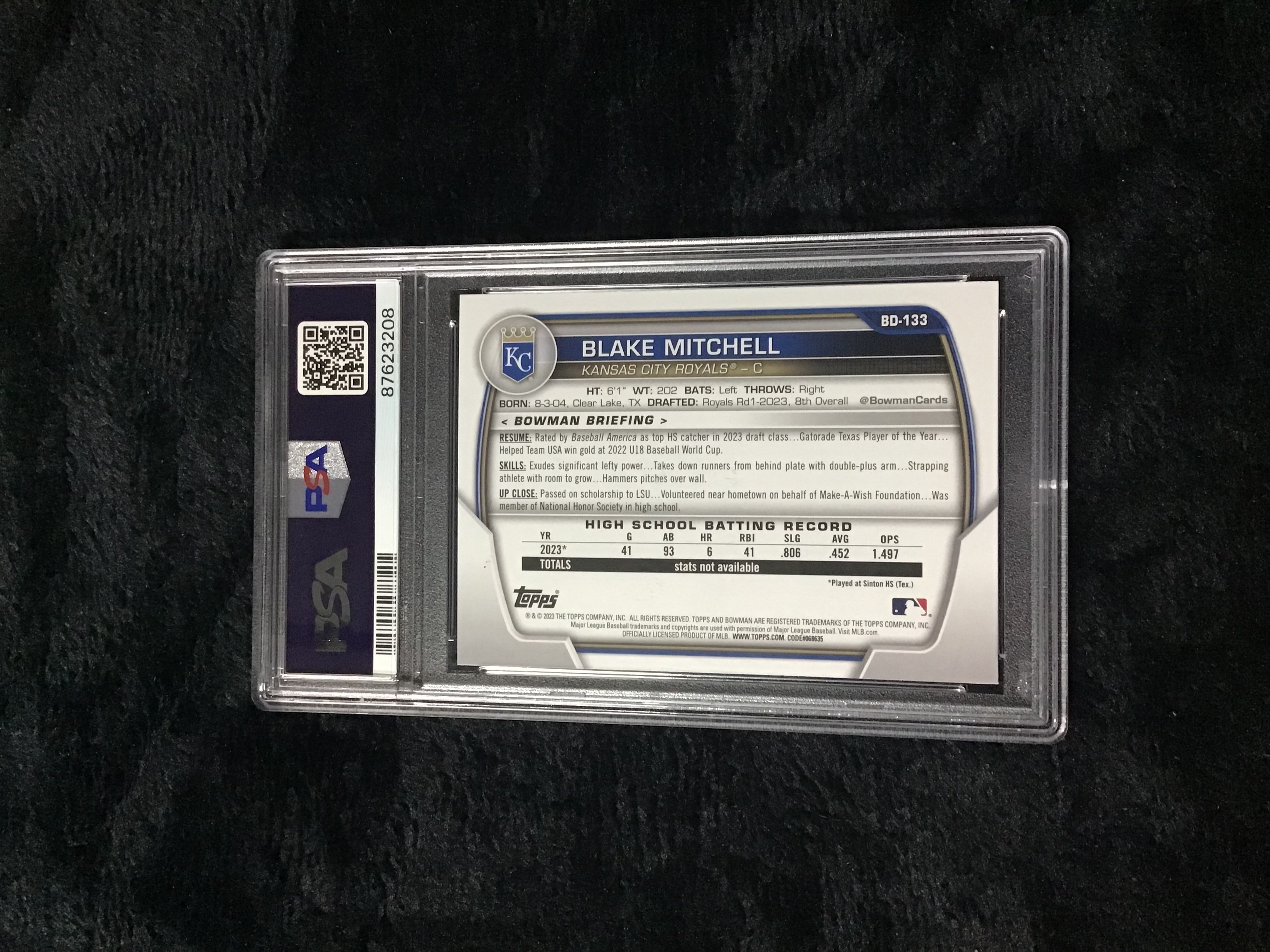 2023 Bowman Draft Blake Mitchell