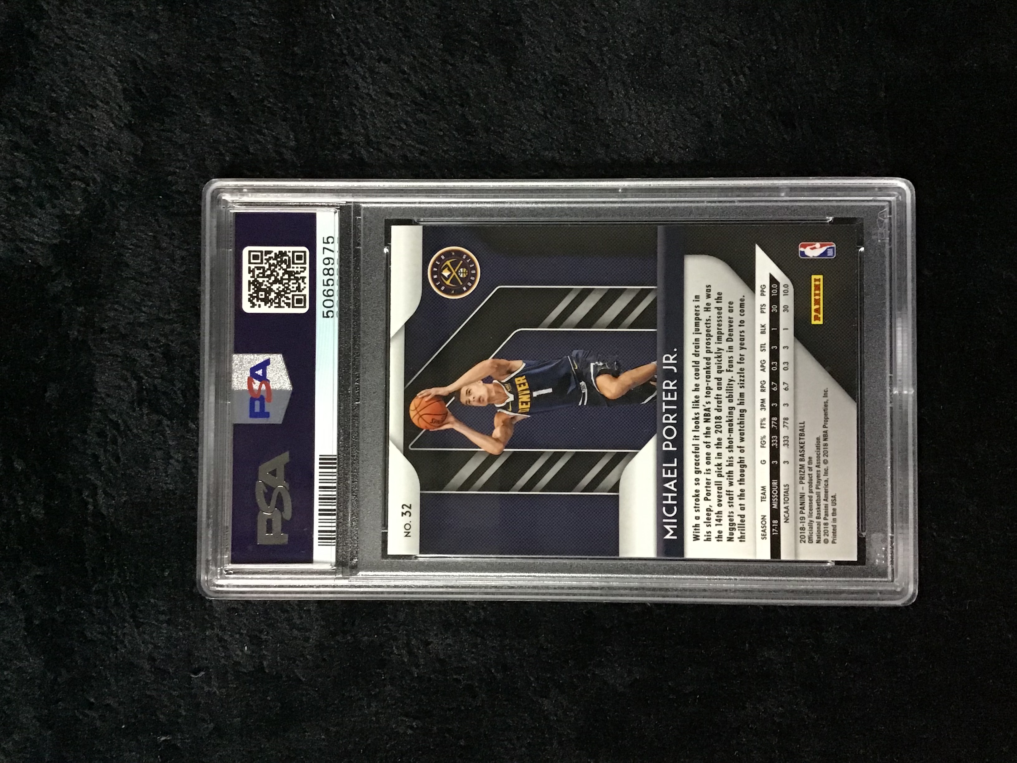 2018 Panini Prizm Michael Porter Jr