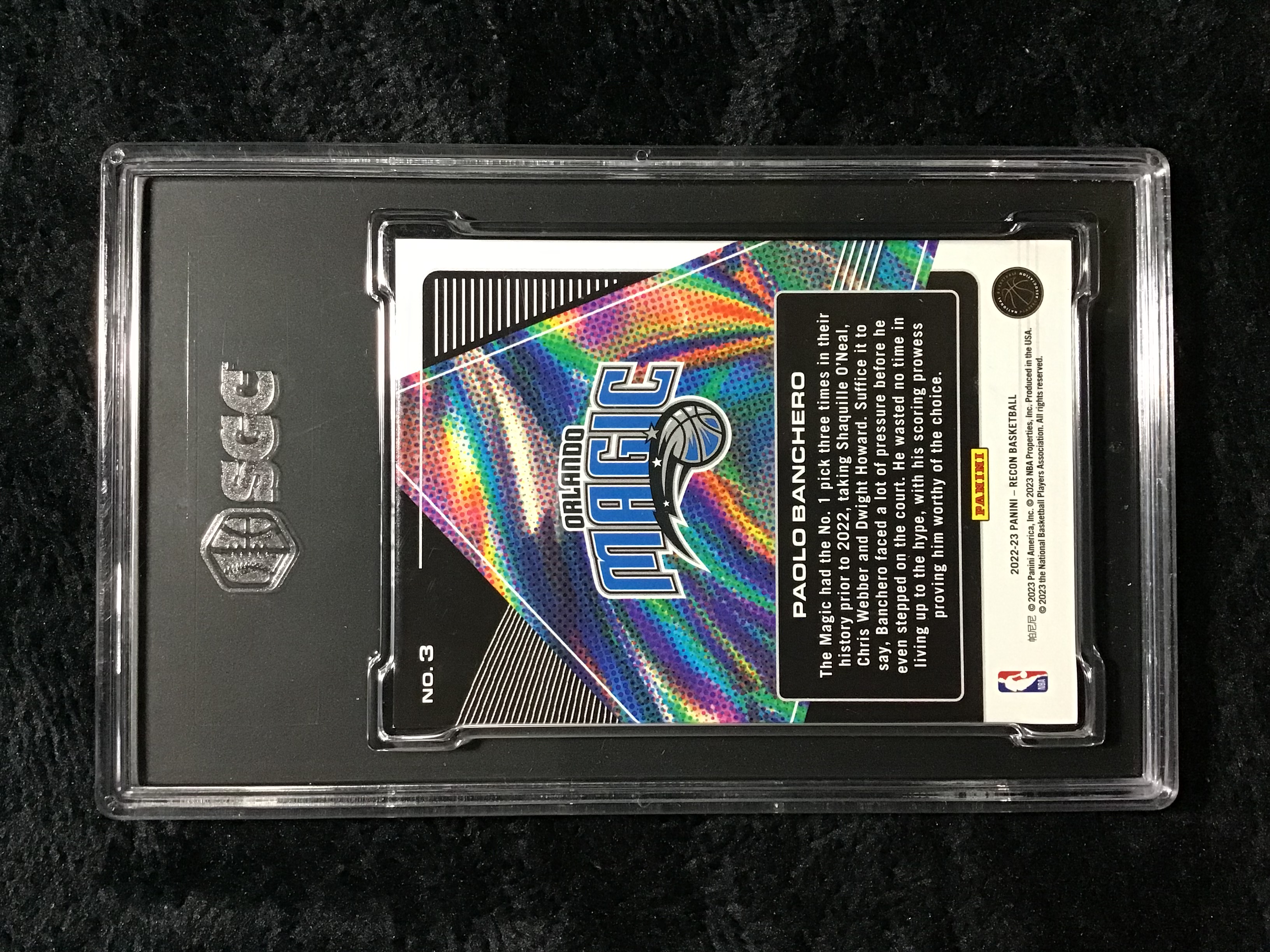 2022-23 Panini Recon Paolo Banchero Future Legends