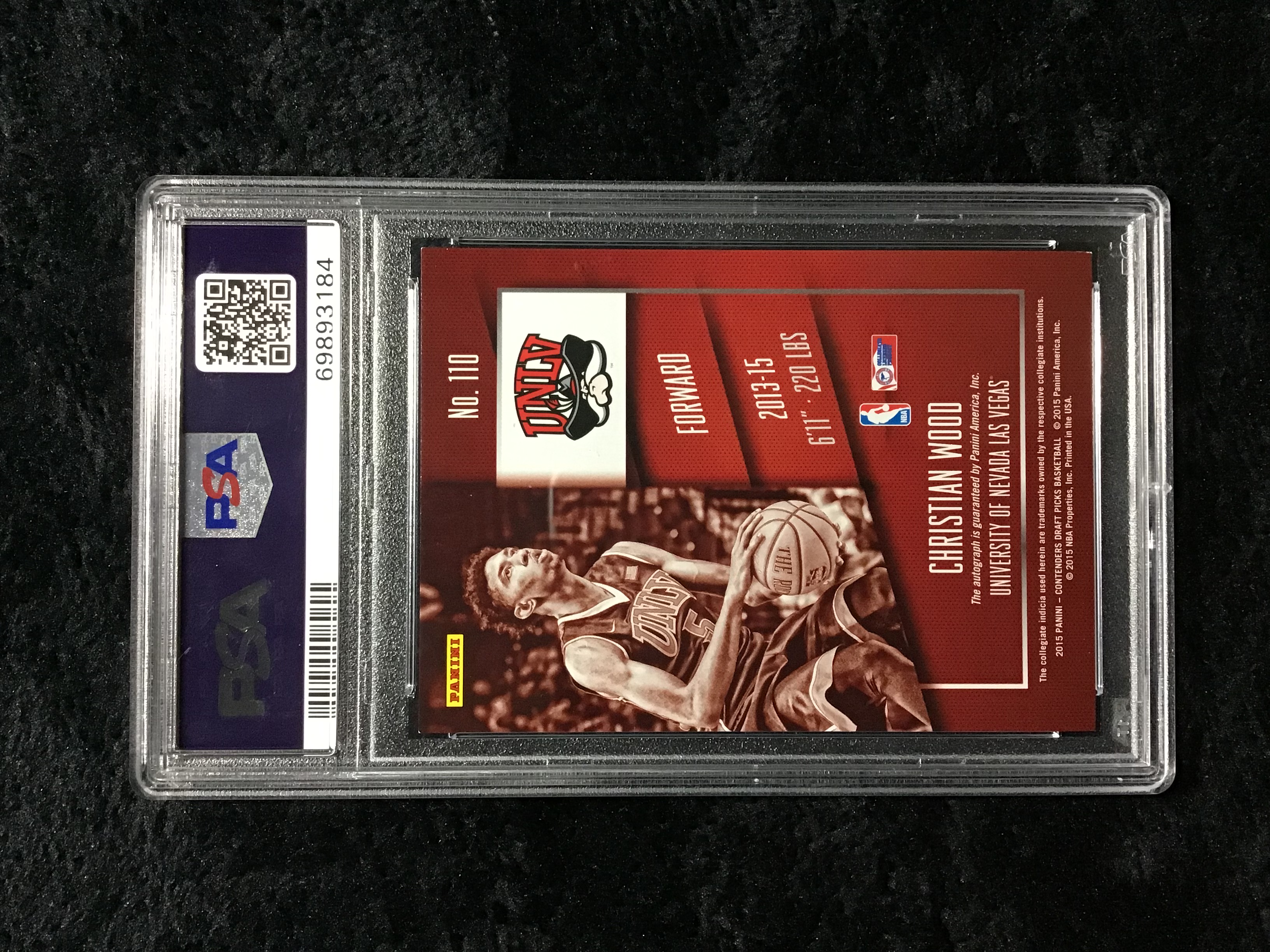 2015 Panini Contenders DP Christian Wood Red-Foil Auto
